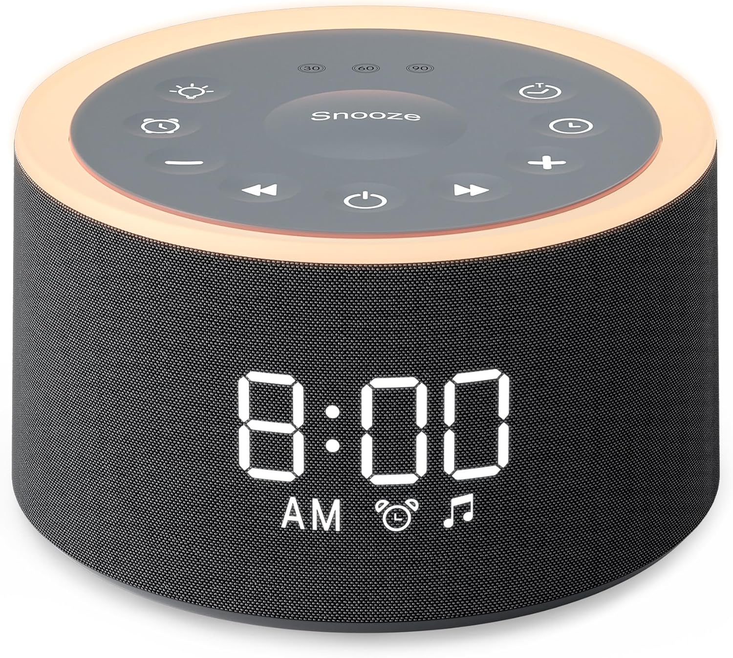 Dreamegg D1 Sound Machine with Alarm Clock and Night Light