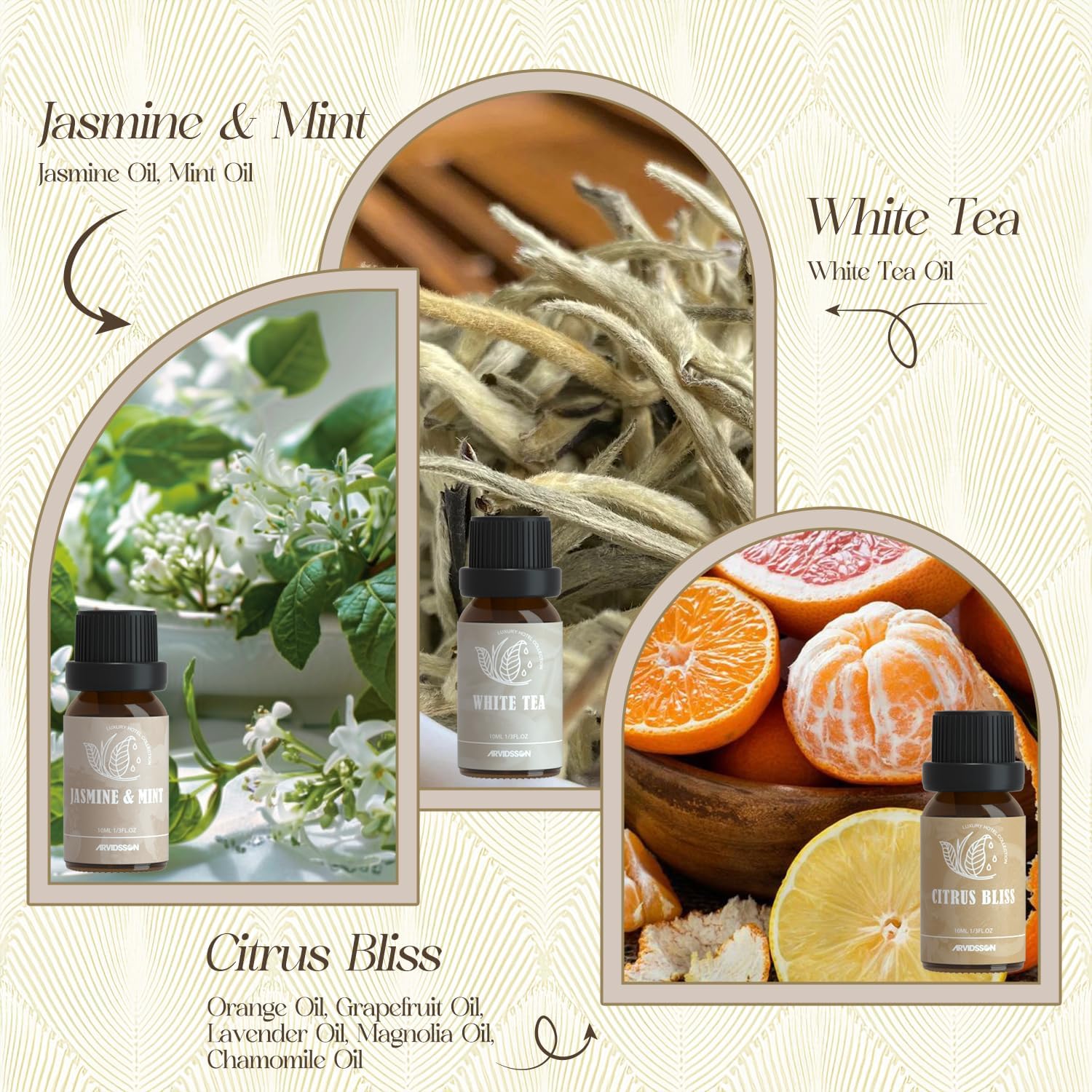 ARVIDSSON Hotel Diffuser Oils Gift Set