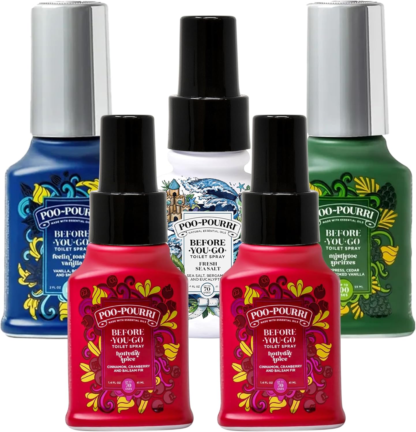 Poo-Pourri Before-You-Go Toilet Spray Holiday Set