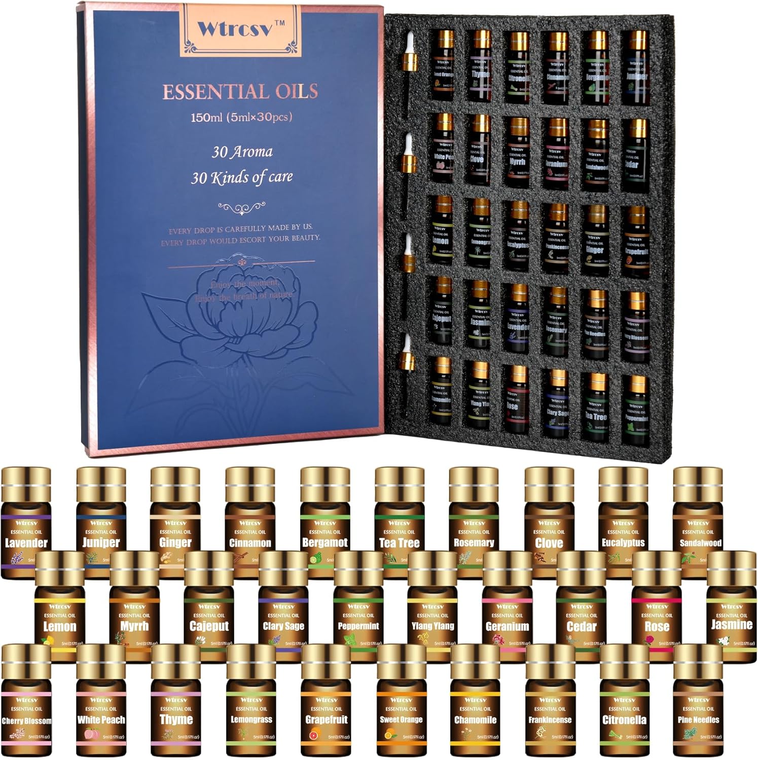 Wtrcsv Essential Oils Set 30x5ml