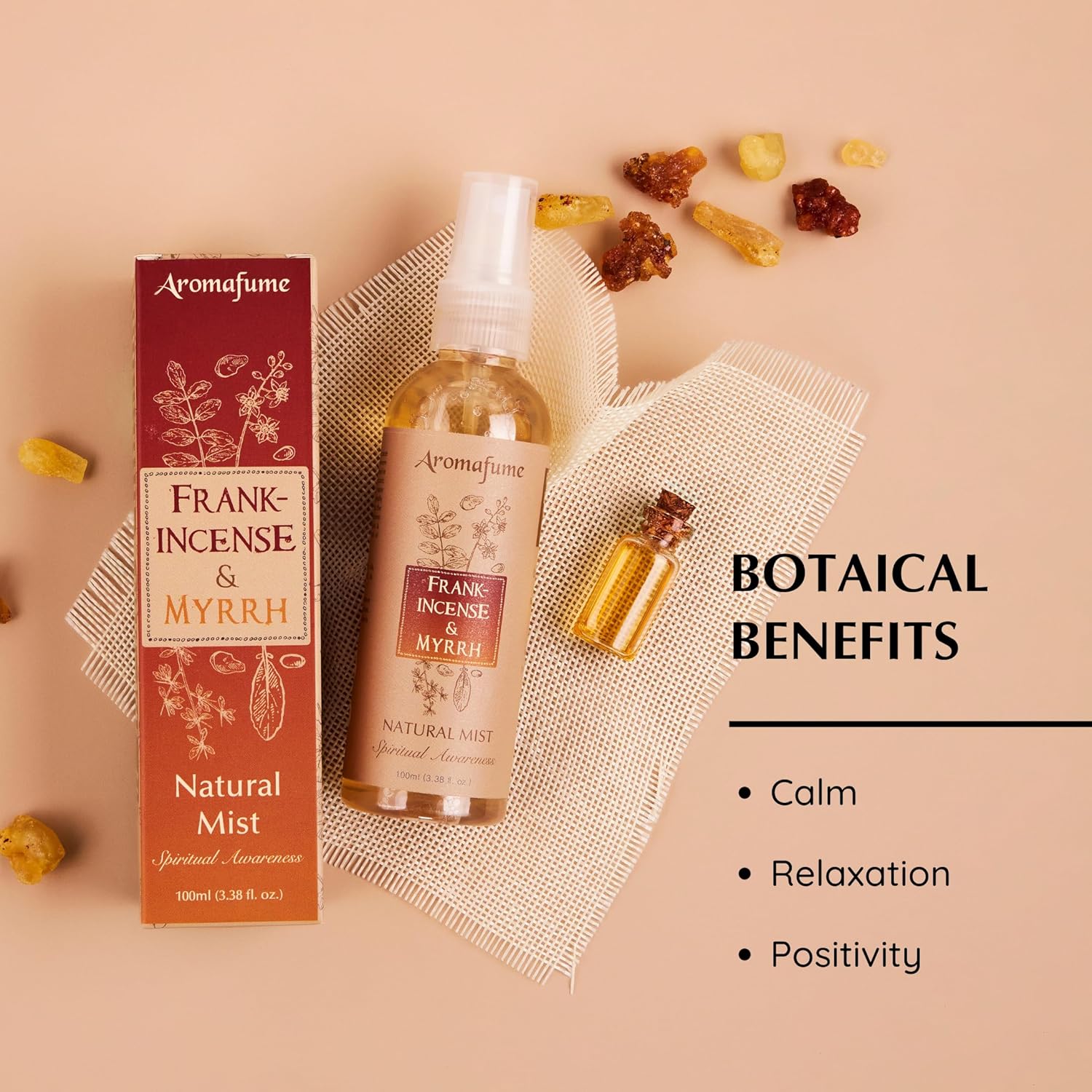Frankincense Myrrh Natural Resin Mist by Aromafume 100ml
