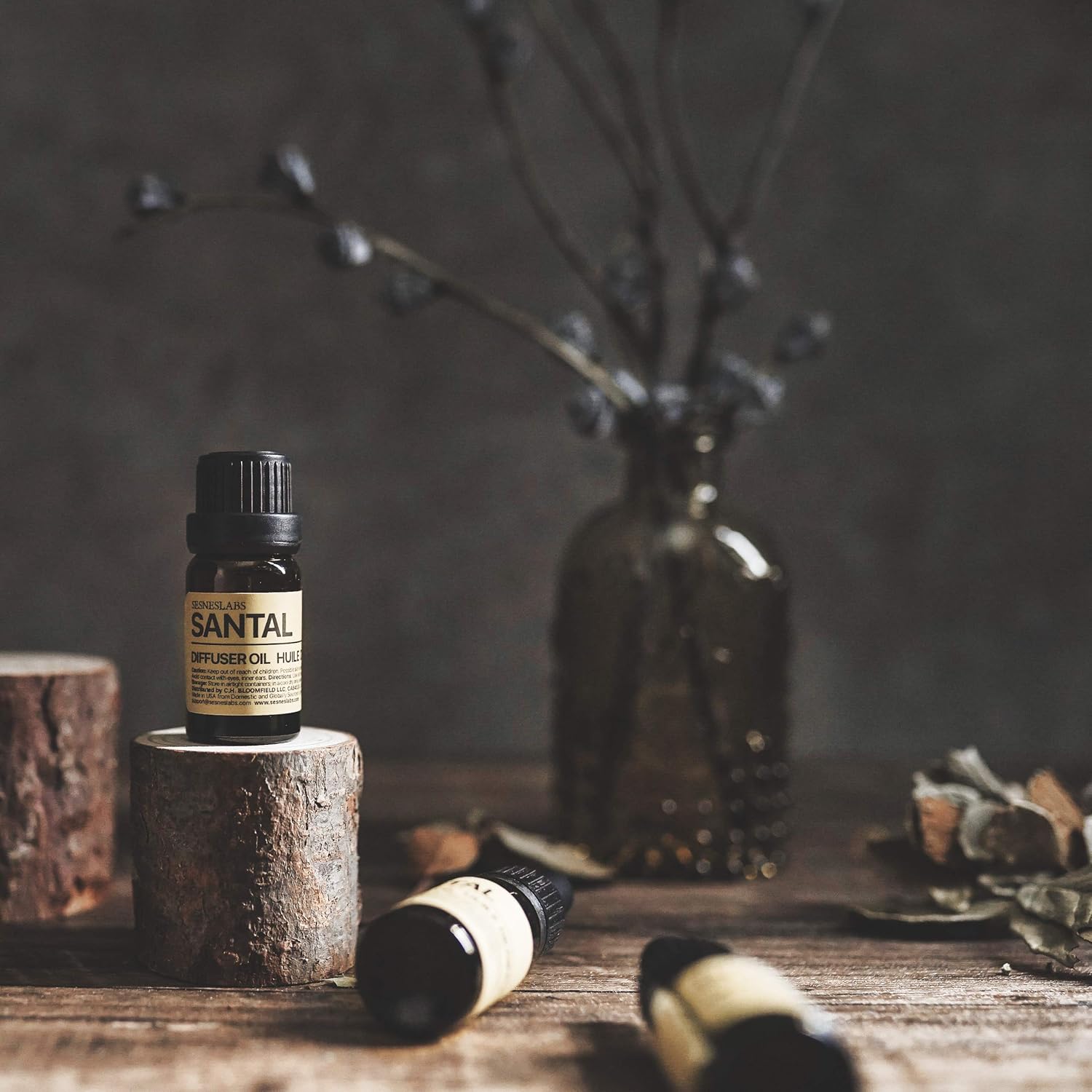 Santal Diffuser Oil Amber Coco Vanilla Cedar Sandalwood Musk Blend 33 oz10 ml