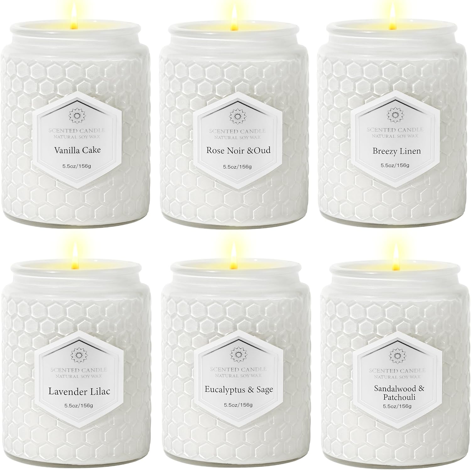 6 Pack Aromatherapy Candles for Home Comfort and Relaxation