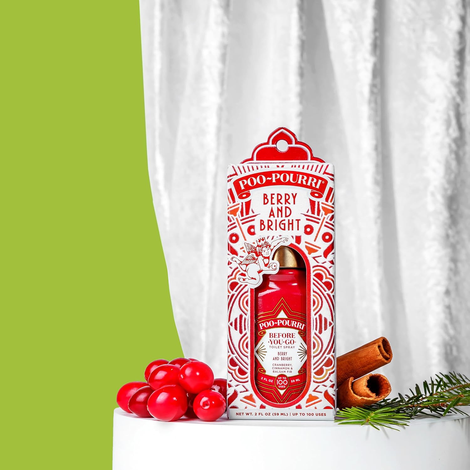 Poo-Pourri Before-You-Go Holiday Toilet Spray 2 Fl Oz 1