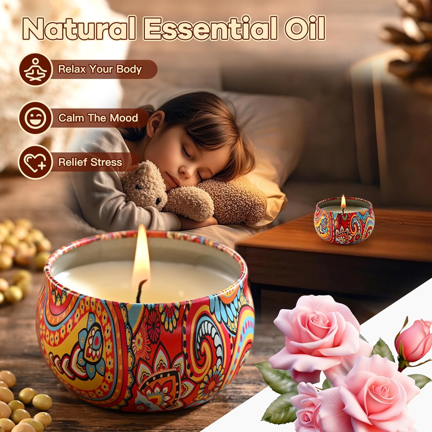 Scented Candles Gift Set 12 Pack Aromatherapy