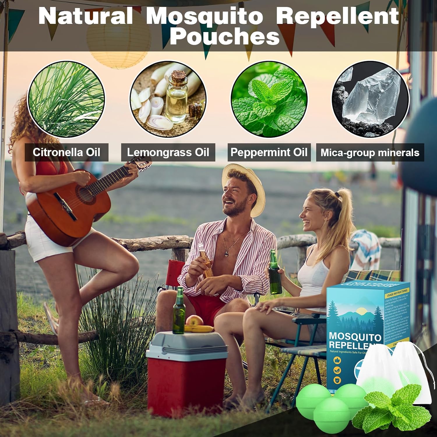 Mosquito Repellent Balls for Outdoor and Indoor Use