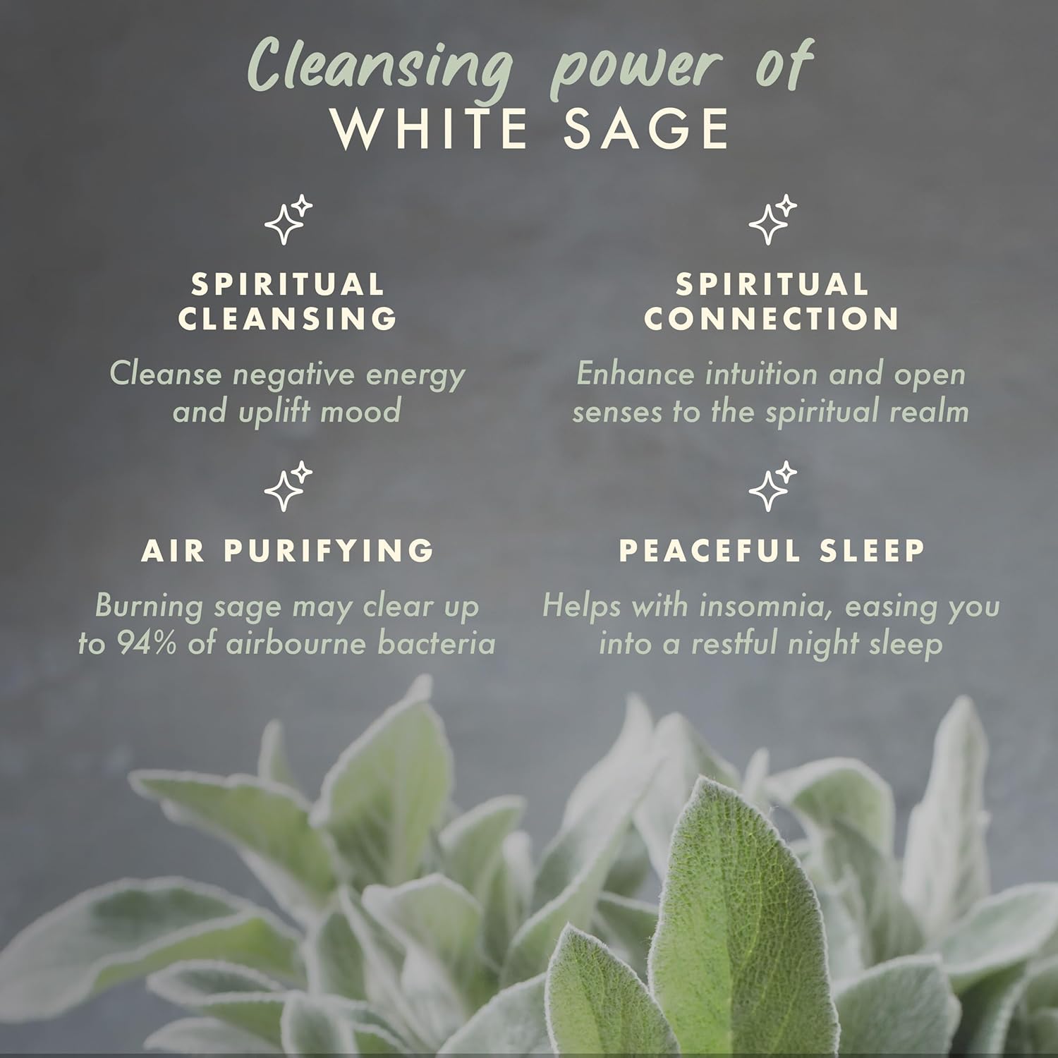 White Sage Candles for Home Cleansing and Meditation