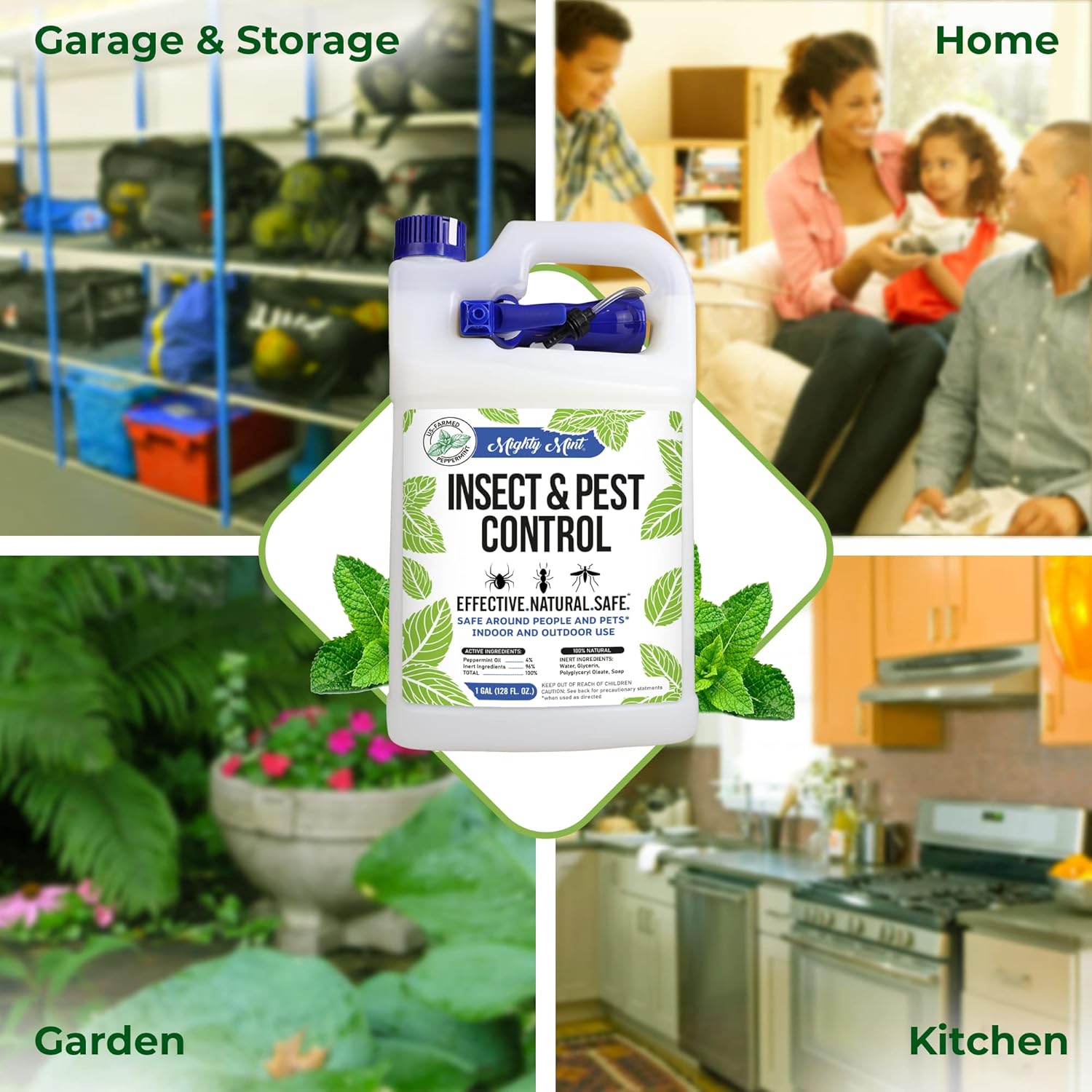 Mighty Mint Gallon Insect Repellent Natural Spray