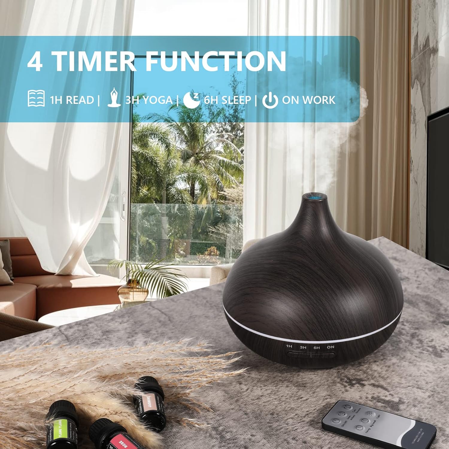 SACATR Aroma Diffuser with Essential Oils Set