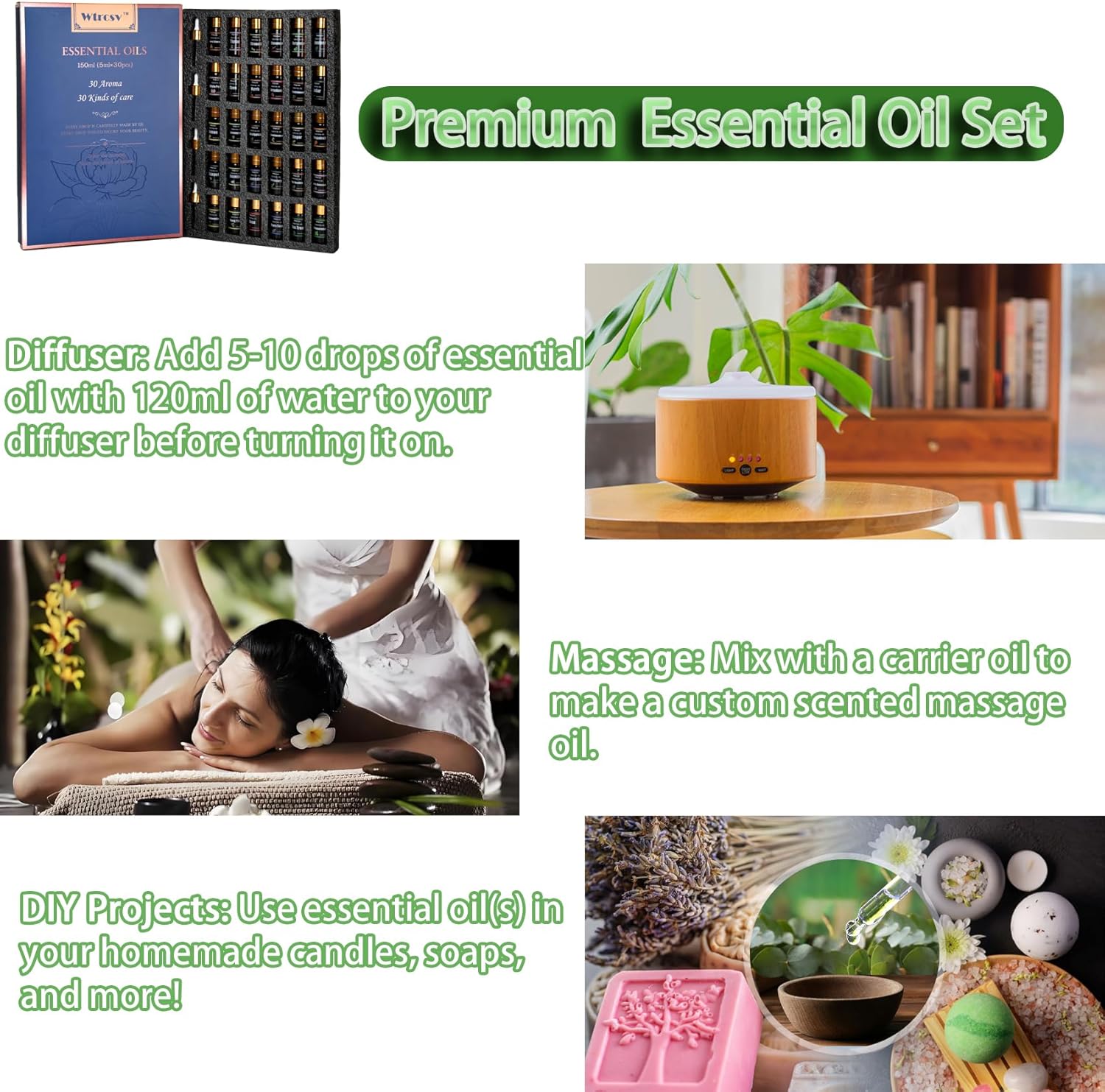 Wtrcsv Essential Oils Set 30x5ml