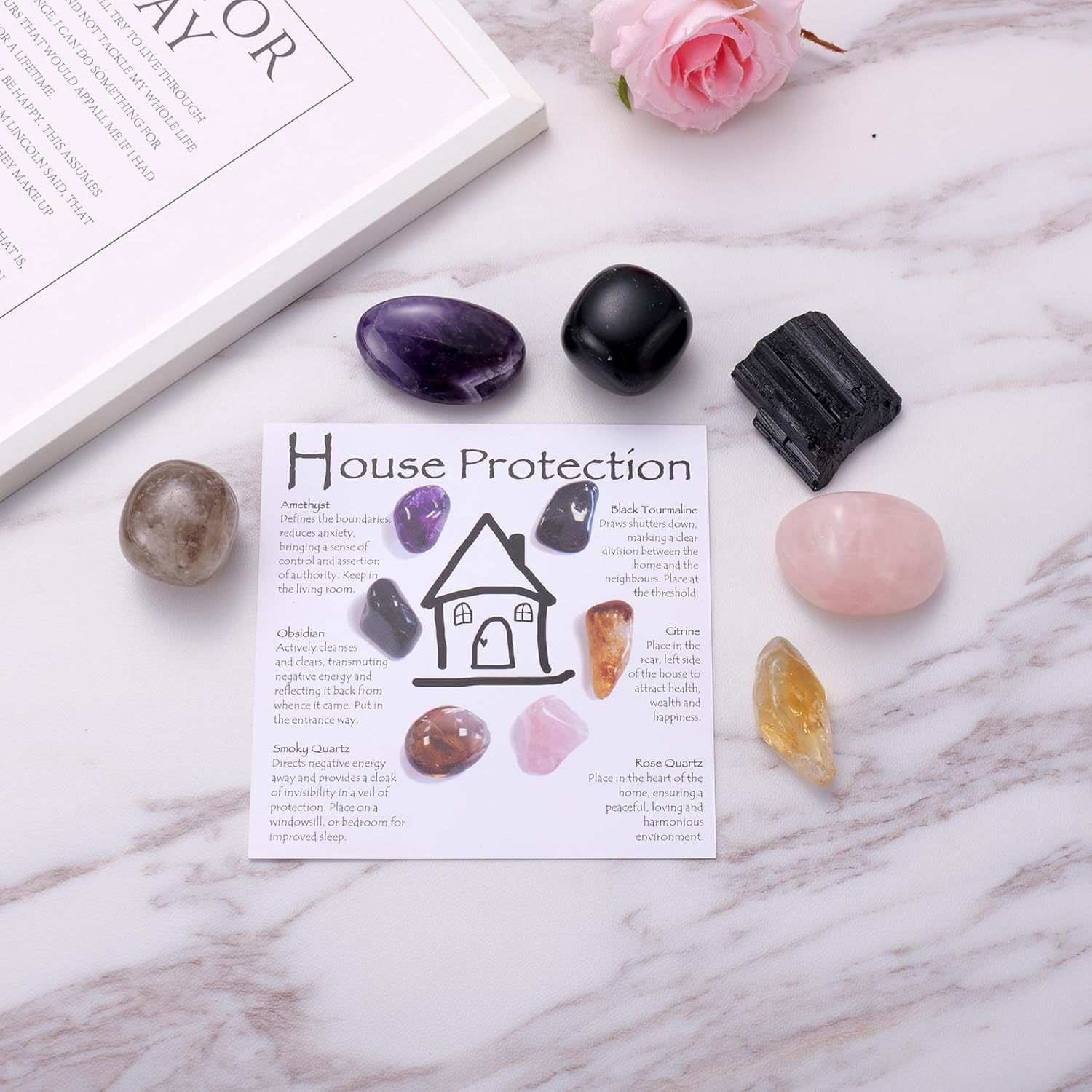 Home Protection Crystal Set for Positive Energy