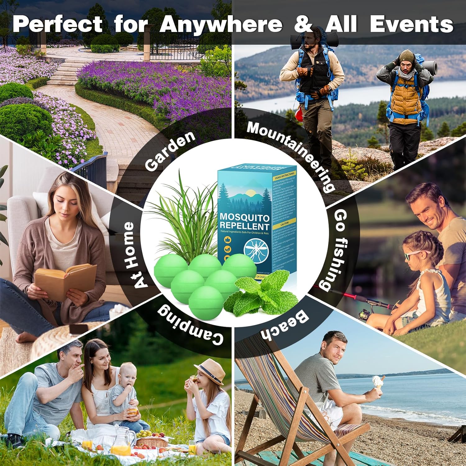 Mosquito Repellent Balls for Outdoor and Indoor Use