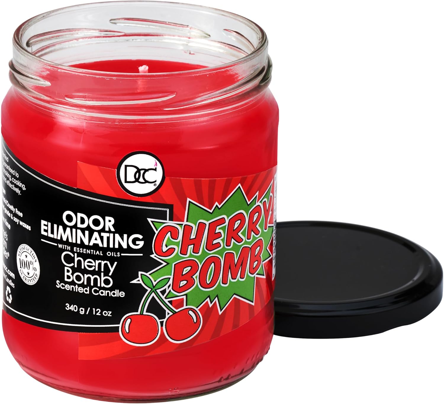 Cherry Bomb Odor Eliminating Candle - 80 Hour Burn