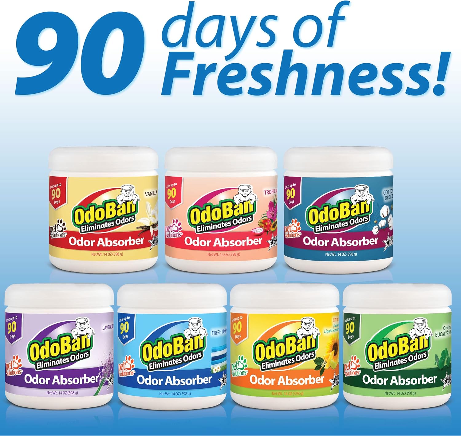 OdoBan Solid Odor Eliminator 6-Pack with Fresh Linen Scent