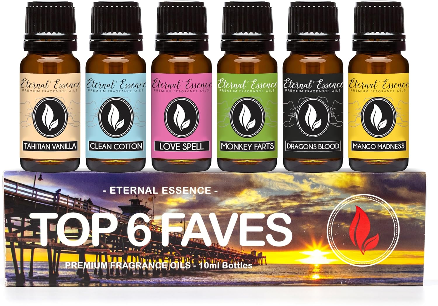 Top 6 Faves - 6 Premium Fragrance Oils - 10ML Gift Set