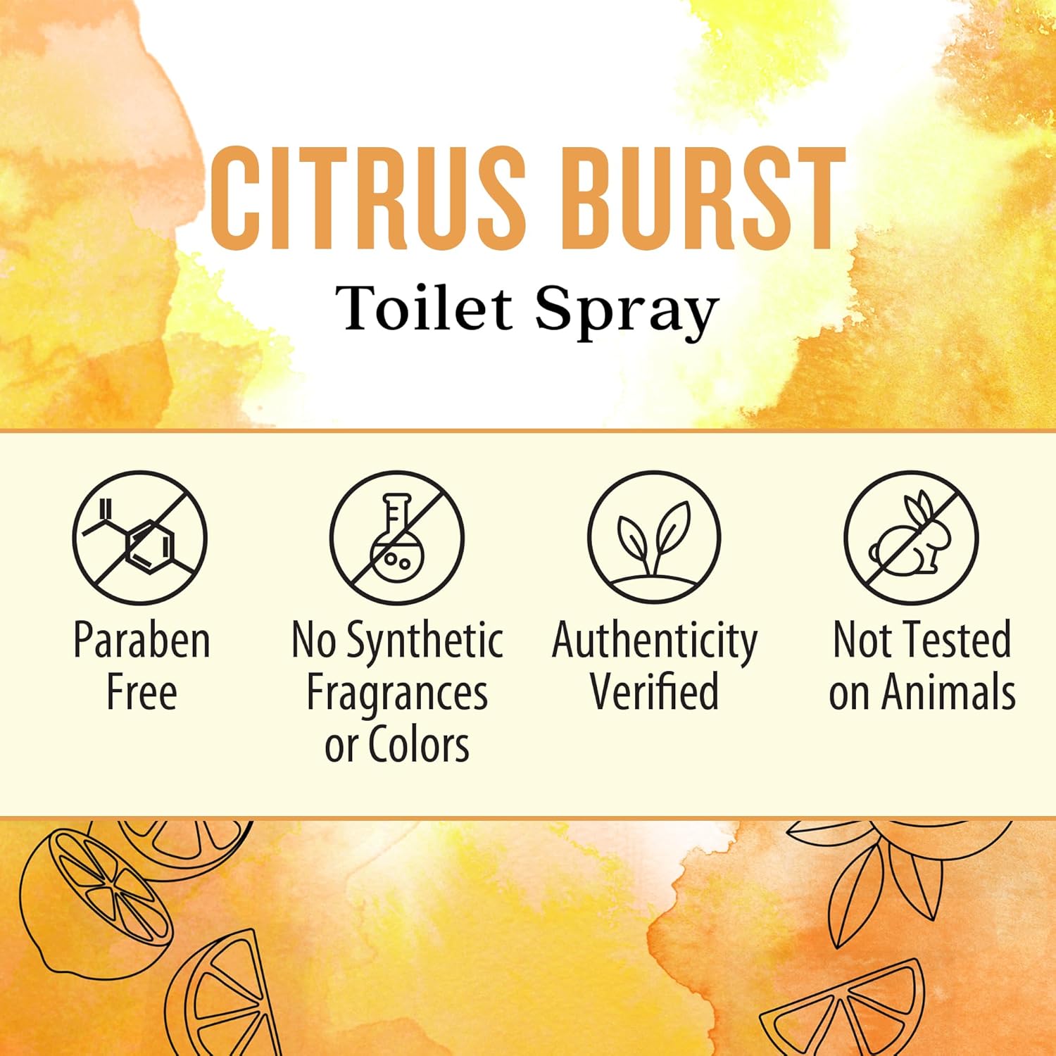 Aura Cacia Citrus Burst Toilet Spray 2 Fl Oz