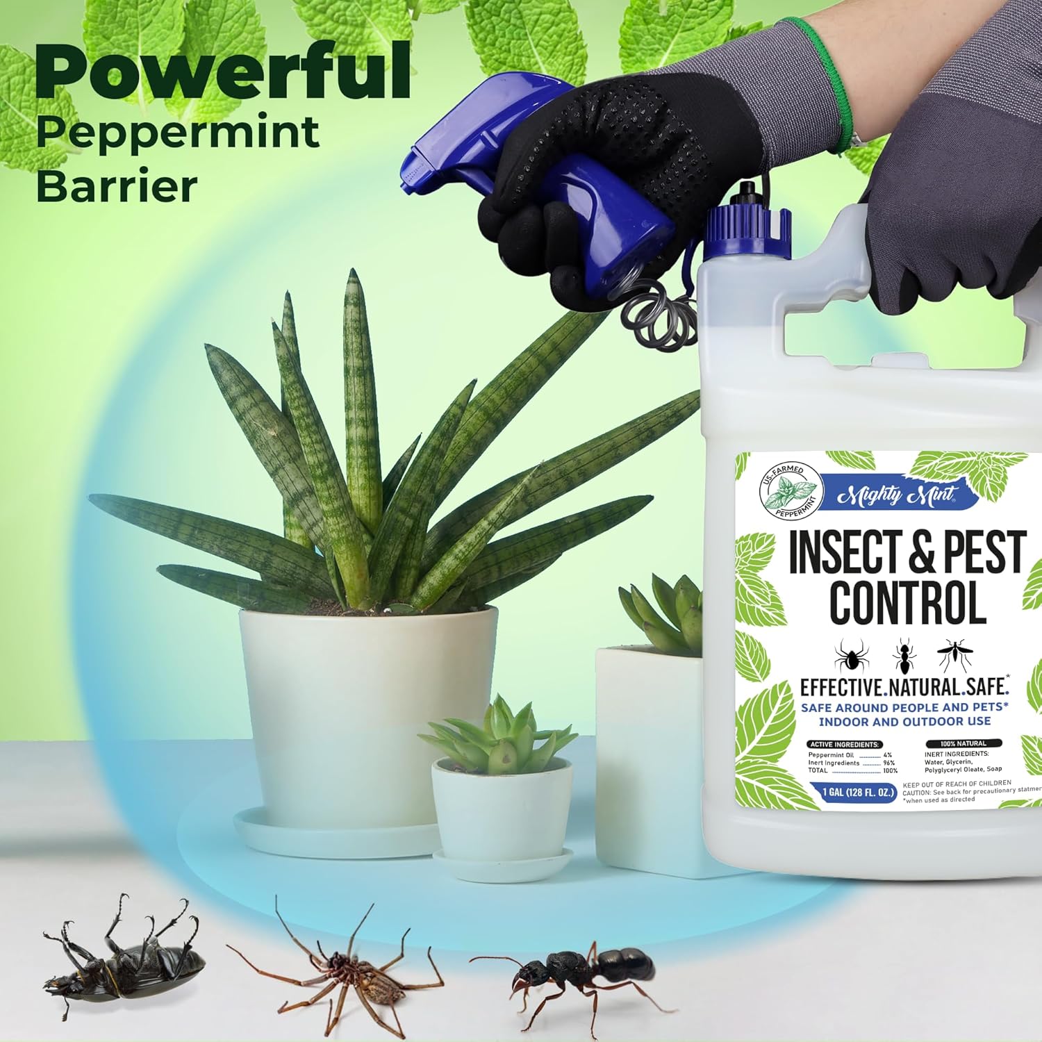 Mighty Mint Gallon Insect Repellent Natural Spray