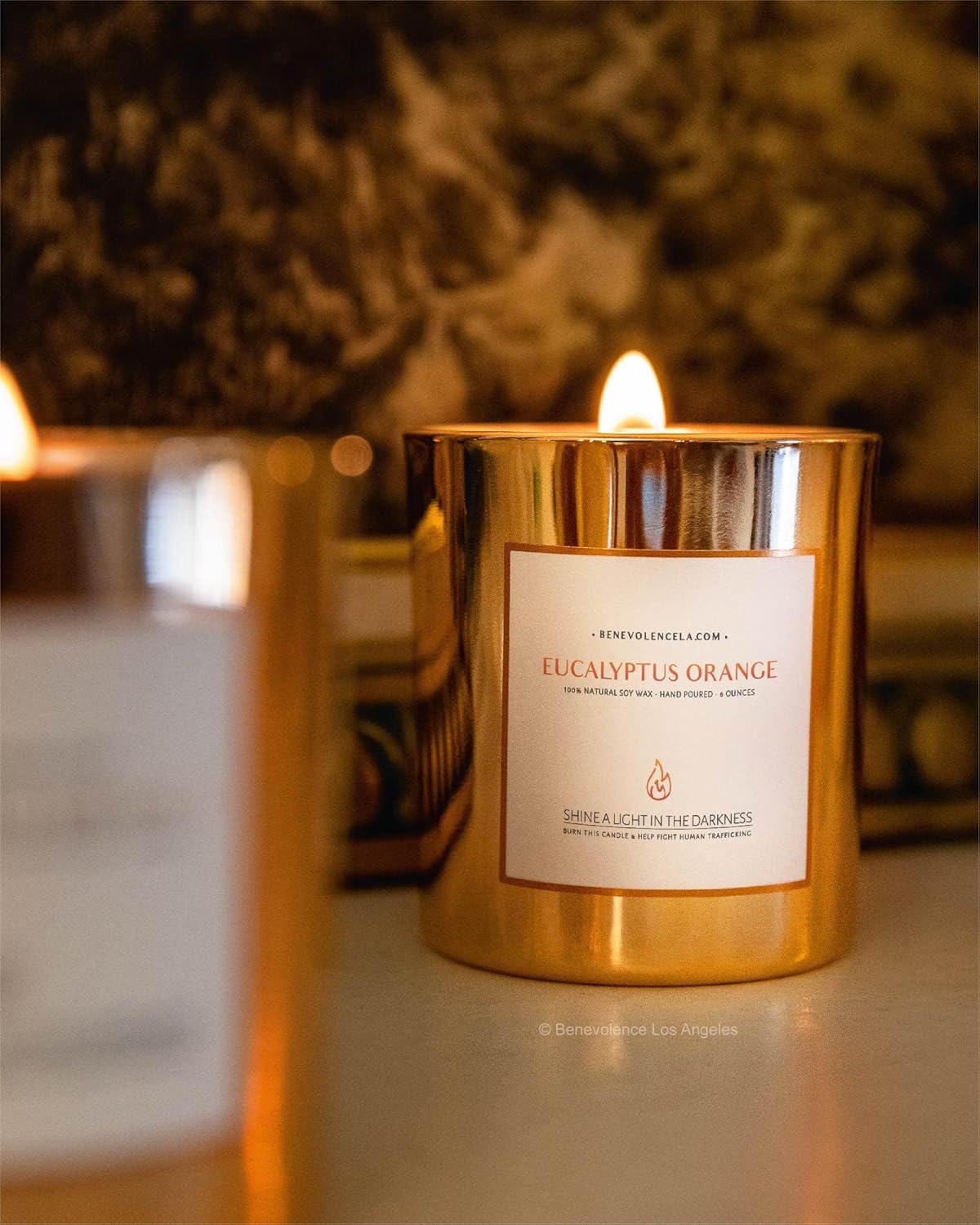 Benevolence LA Eucalyptus Orange Soy Candle 8oz