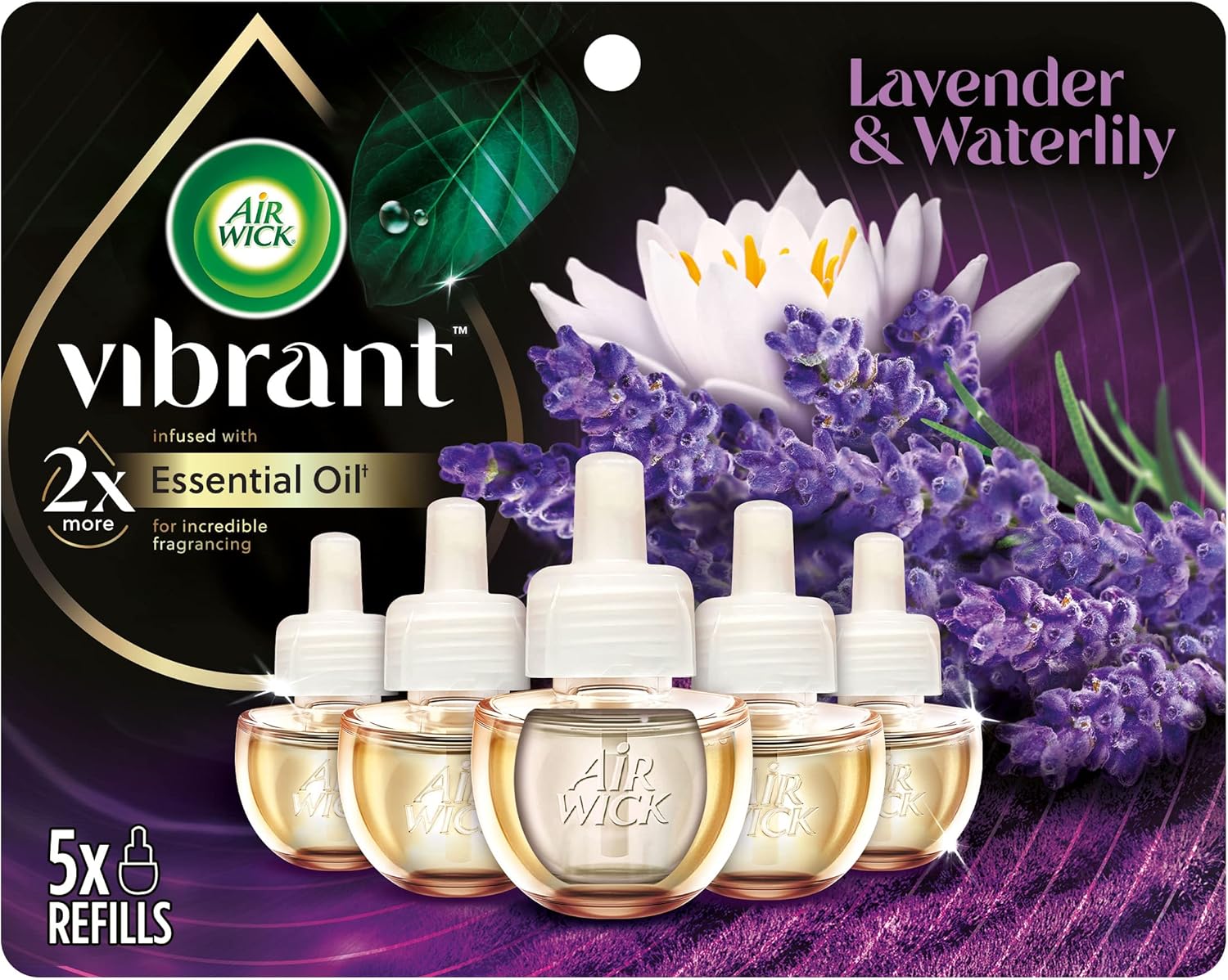 Air Wick Plug In Refill 5ct Lavender Waterlily Scent