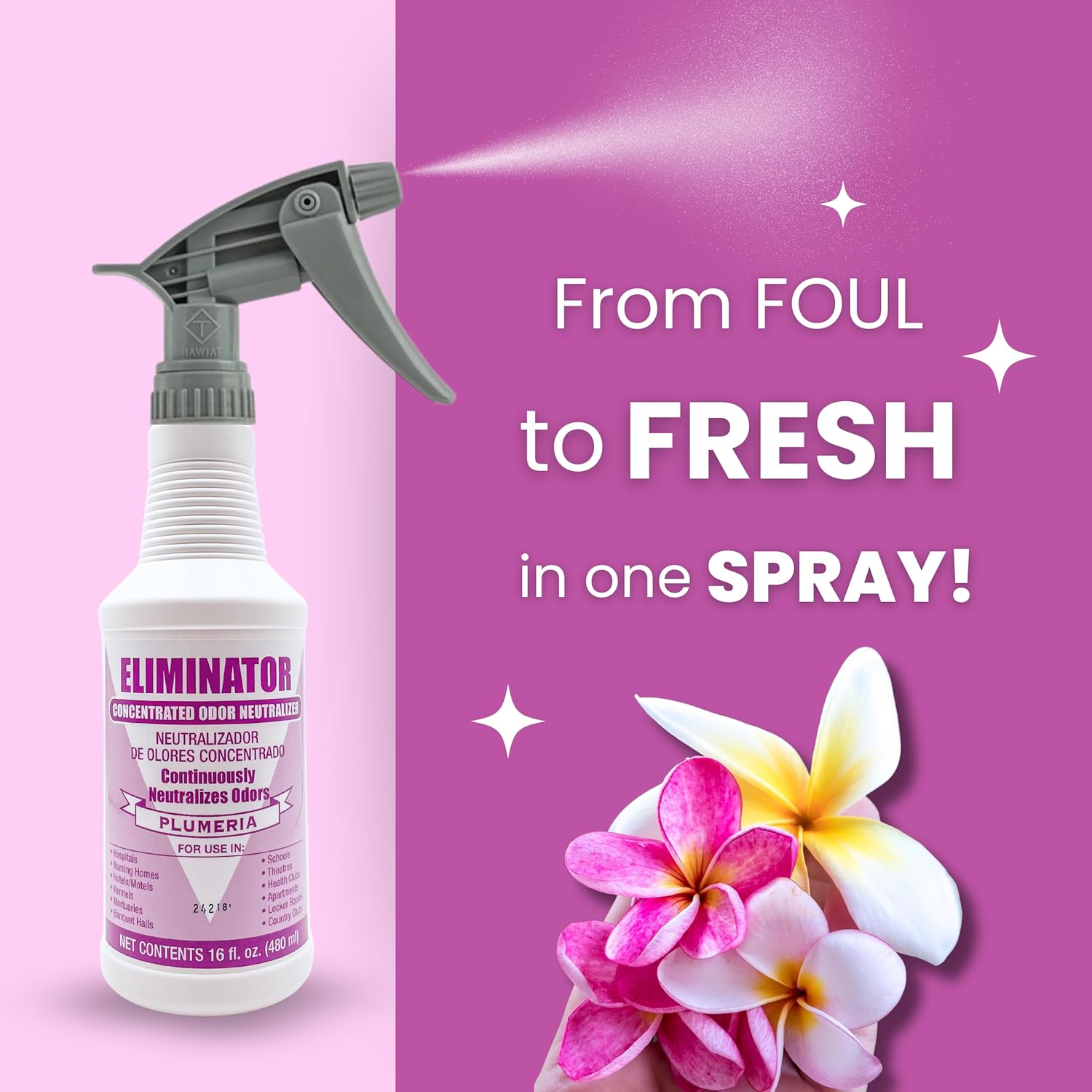 Armchem Eliminator Air Freshener Odor Neutralizer with 24-Hour Freshness