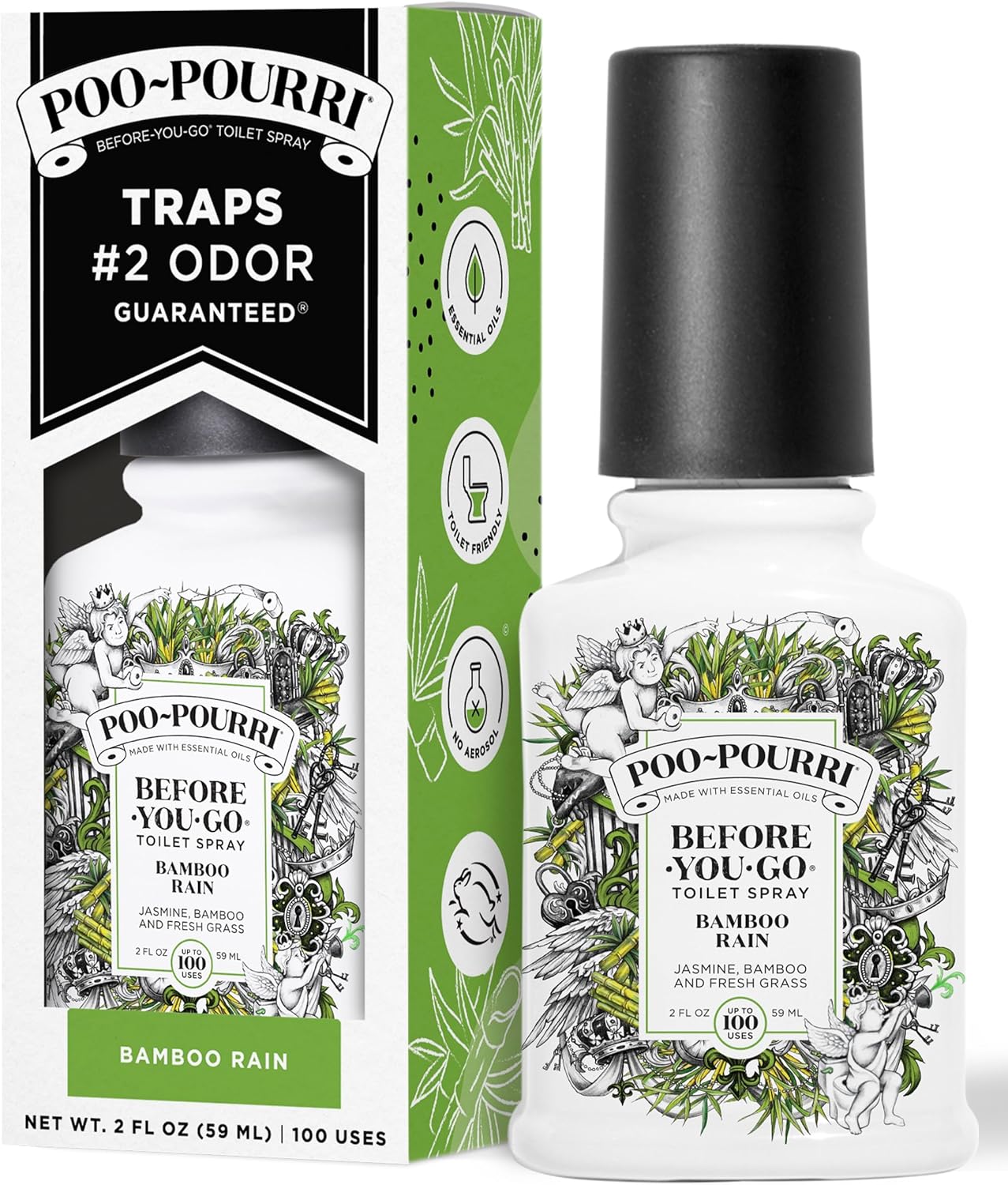 Poo-Pourri Bamboo Rain Toilet Spray 2oz