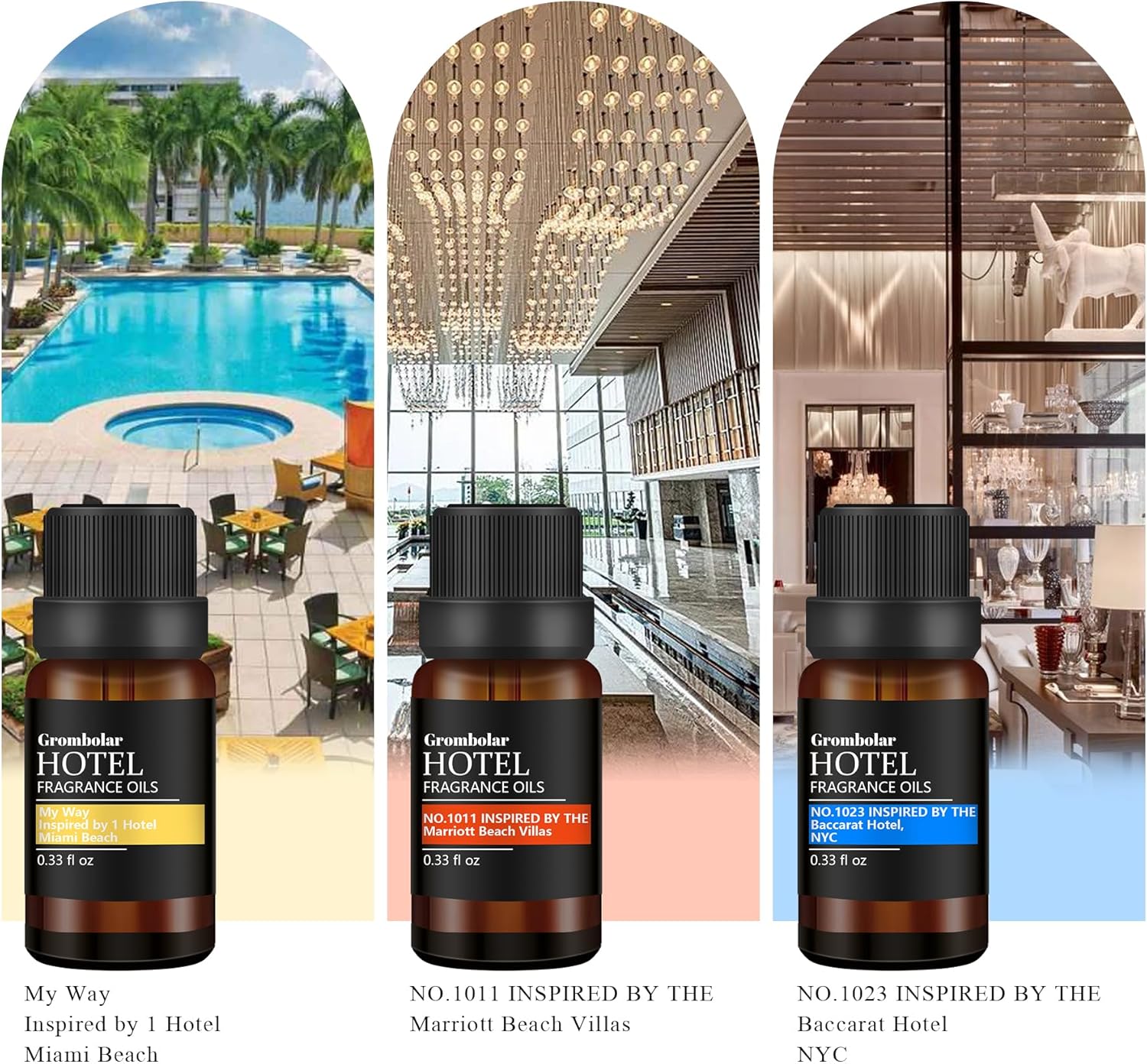 Hotel Collection Diffuser Oil Gift Set - 6Pcs Essential Oils