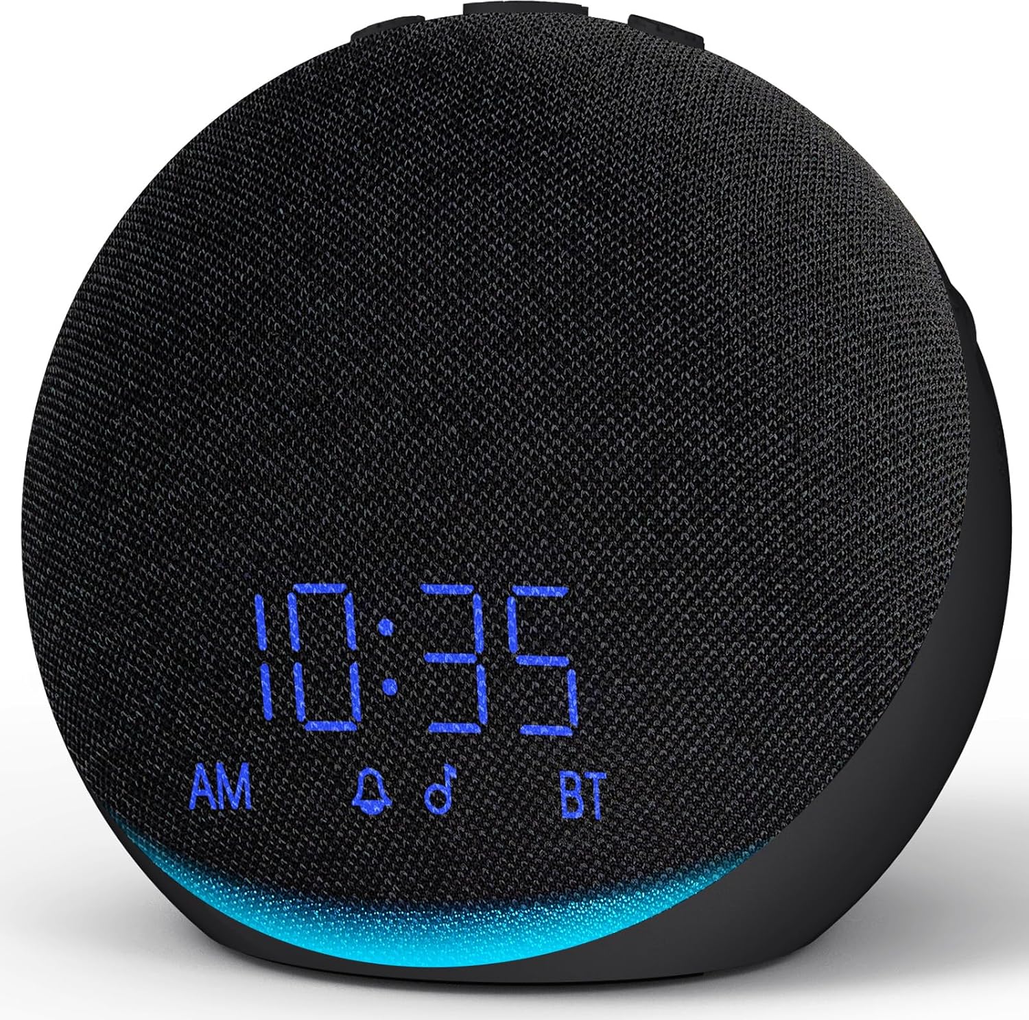 Sound Machine Alarm Clock with Bluetooth Speaker - Dimmable Night Light for Sleep