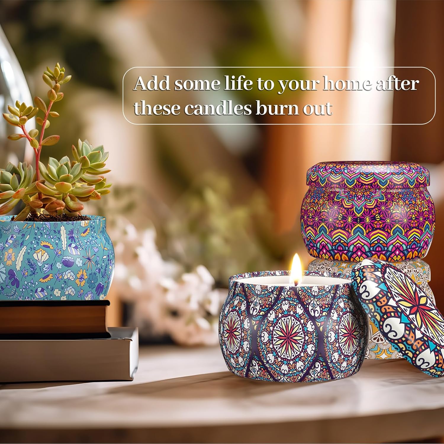 TranquilBliss Scented Candle Set 4 Pack