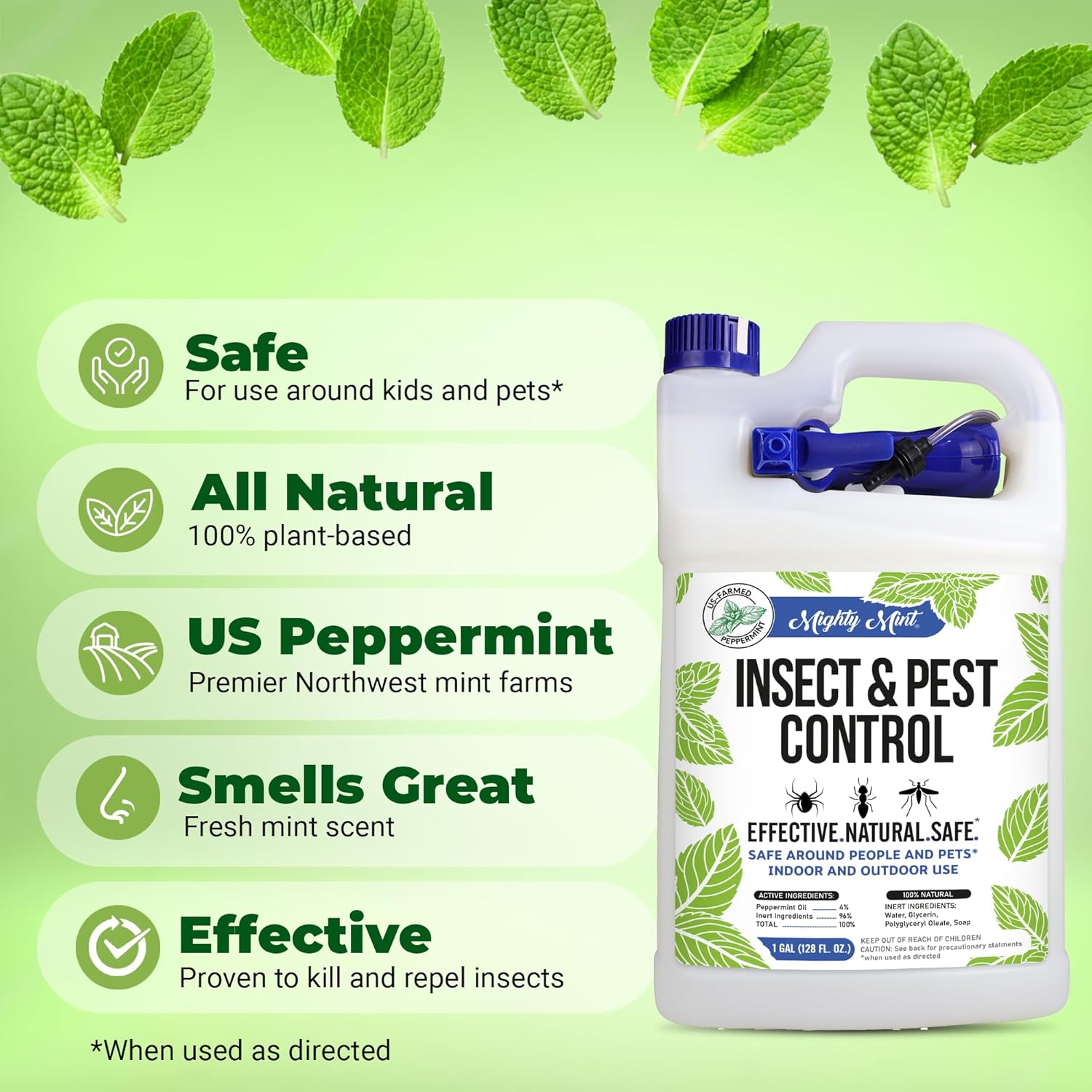 Mighty Mint Gallon Insect Repellent Natural Spray