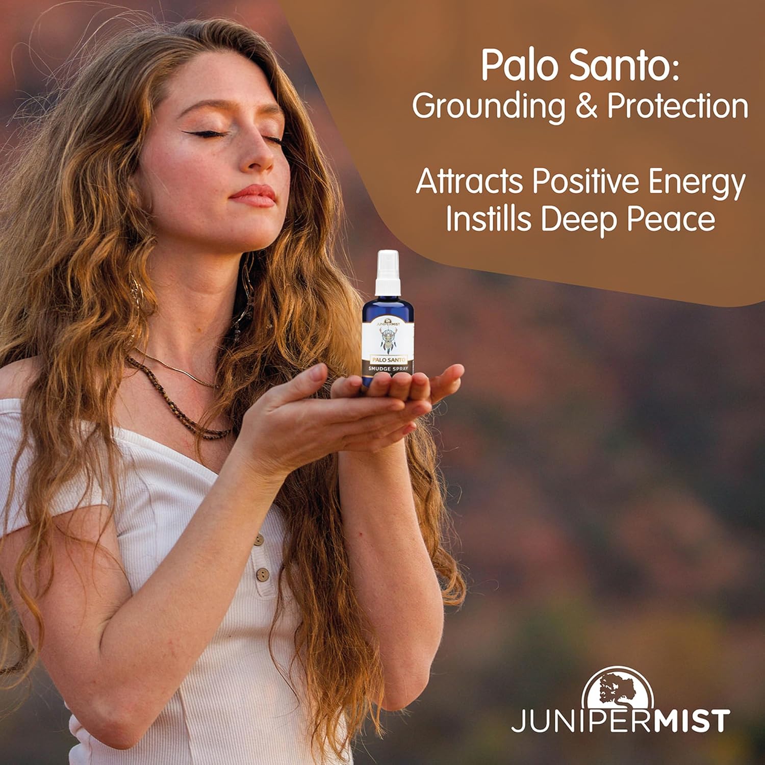 Palo Santo and Sage Smudge Spray 4oz Grounding Clarity