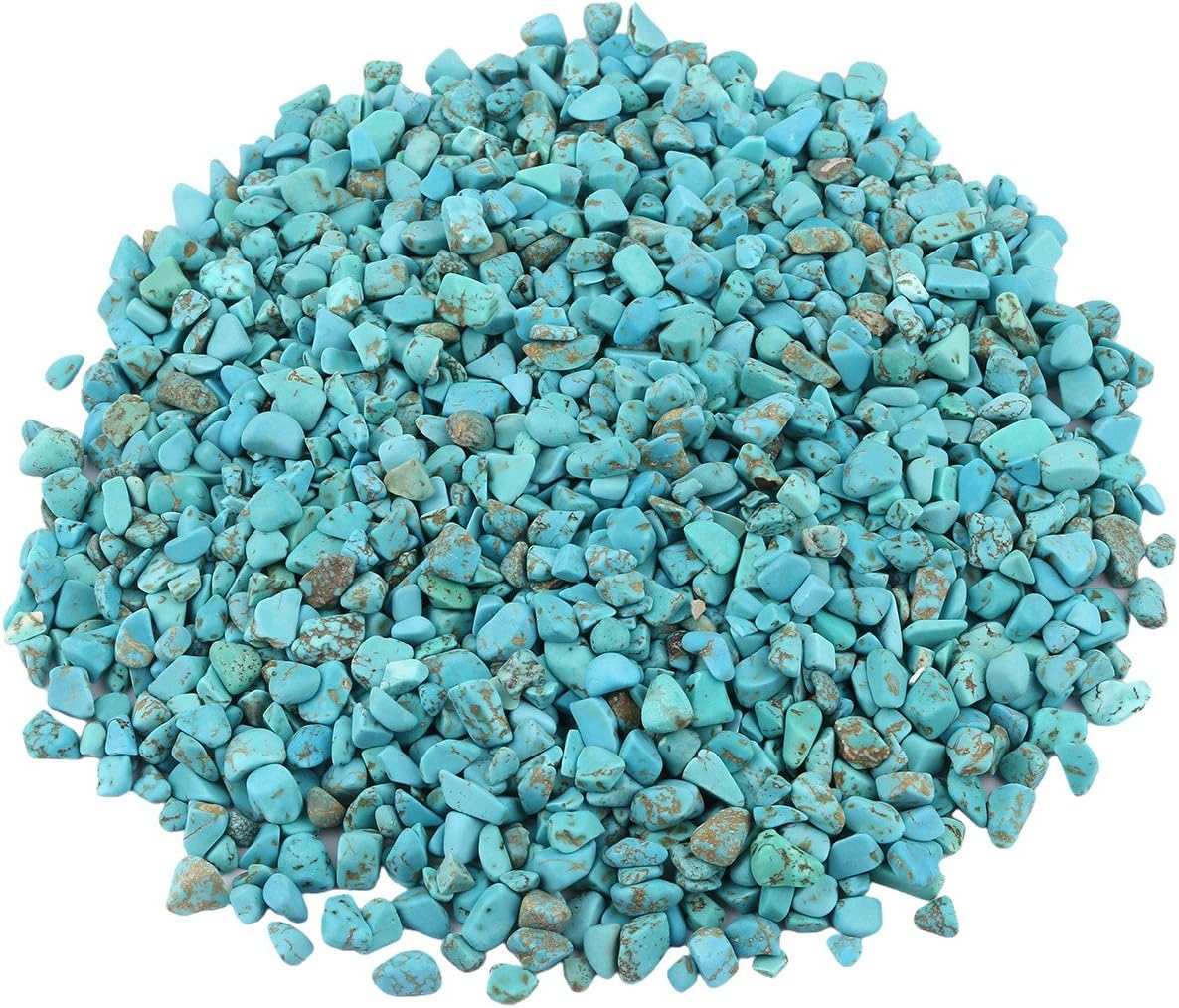 SUNYIK Green Howlite Turquoise Tumbled Crystal Pillow Stand