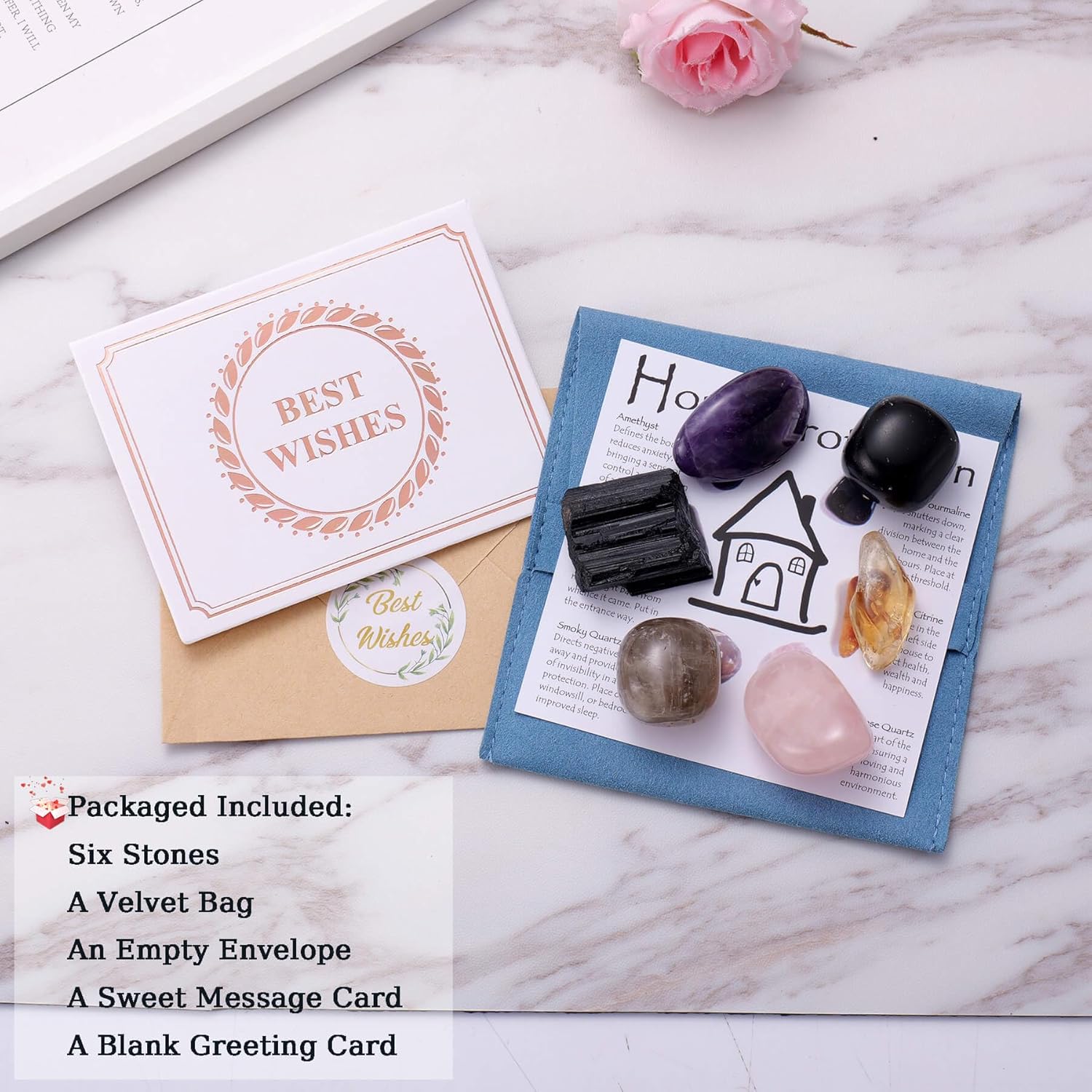 Home Protection Crystal Set for Positive Energy