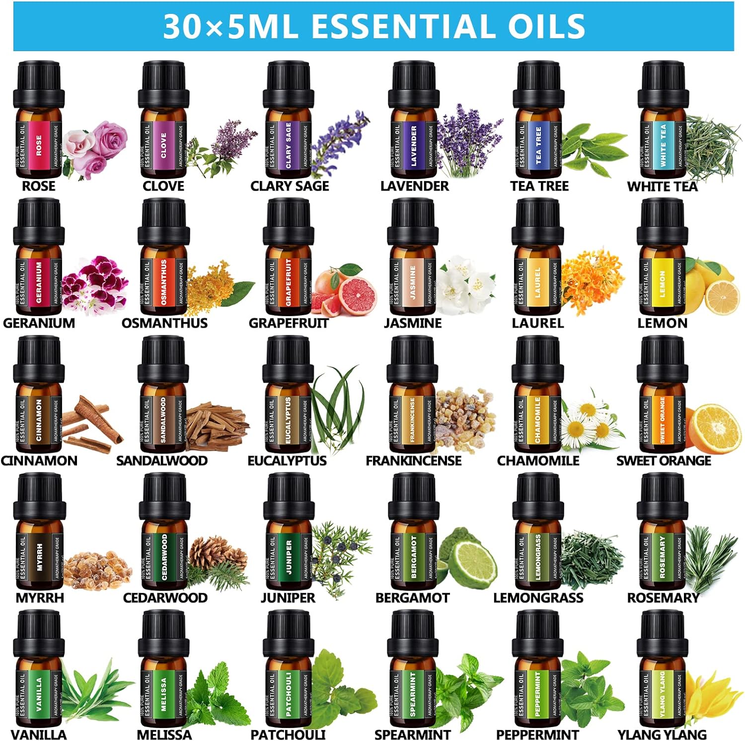 SACATR Aroma Diffuser with Essential Oils Set
