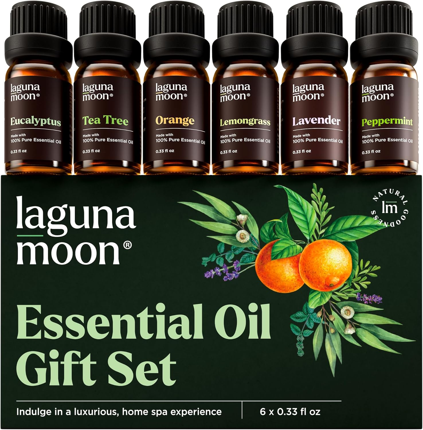 Lagunamoon Essential Oils Set 6 Blends 10mL