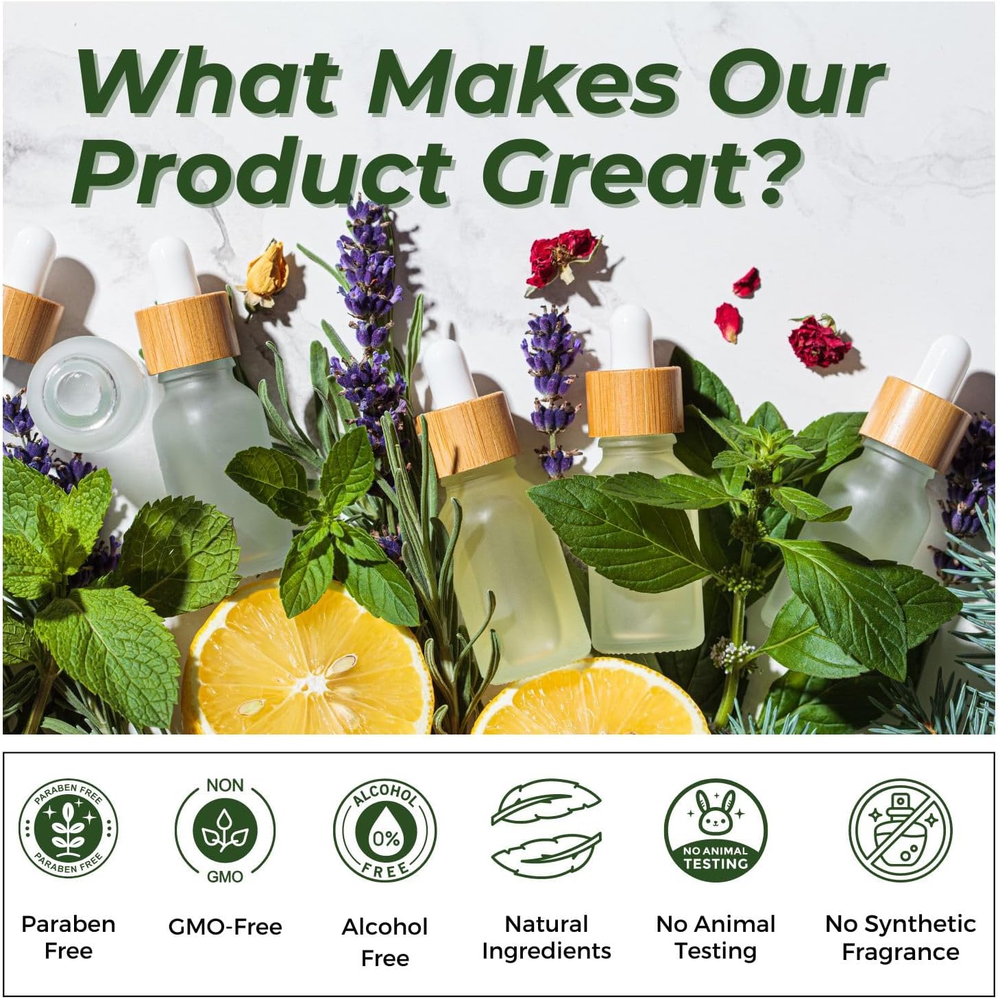 Benatu Essential Oils Set for Diffuser and Skincare