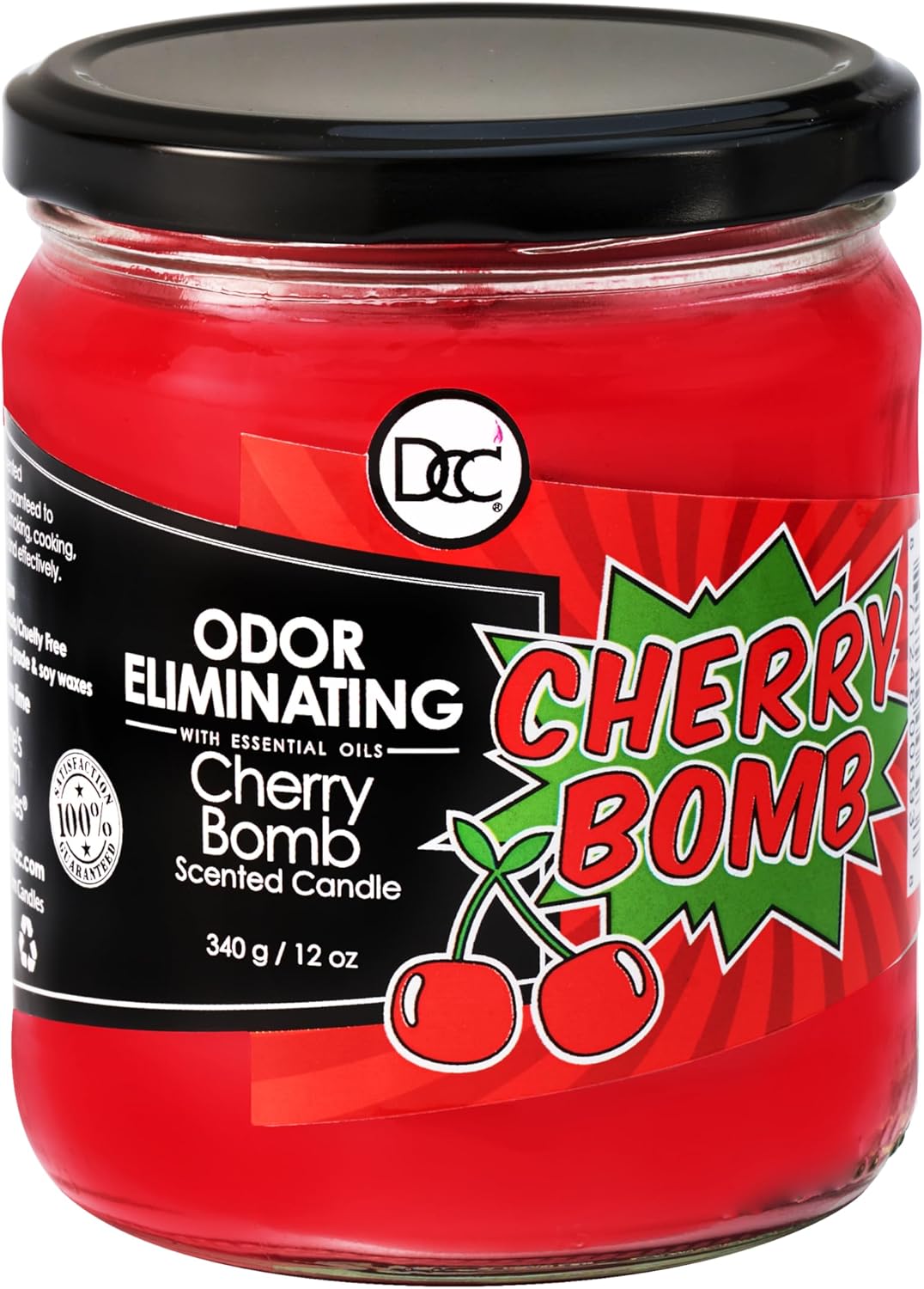 Cherry Bomb Odor Eliminating Candle - 80 Hour Burn