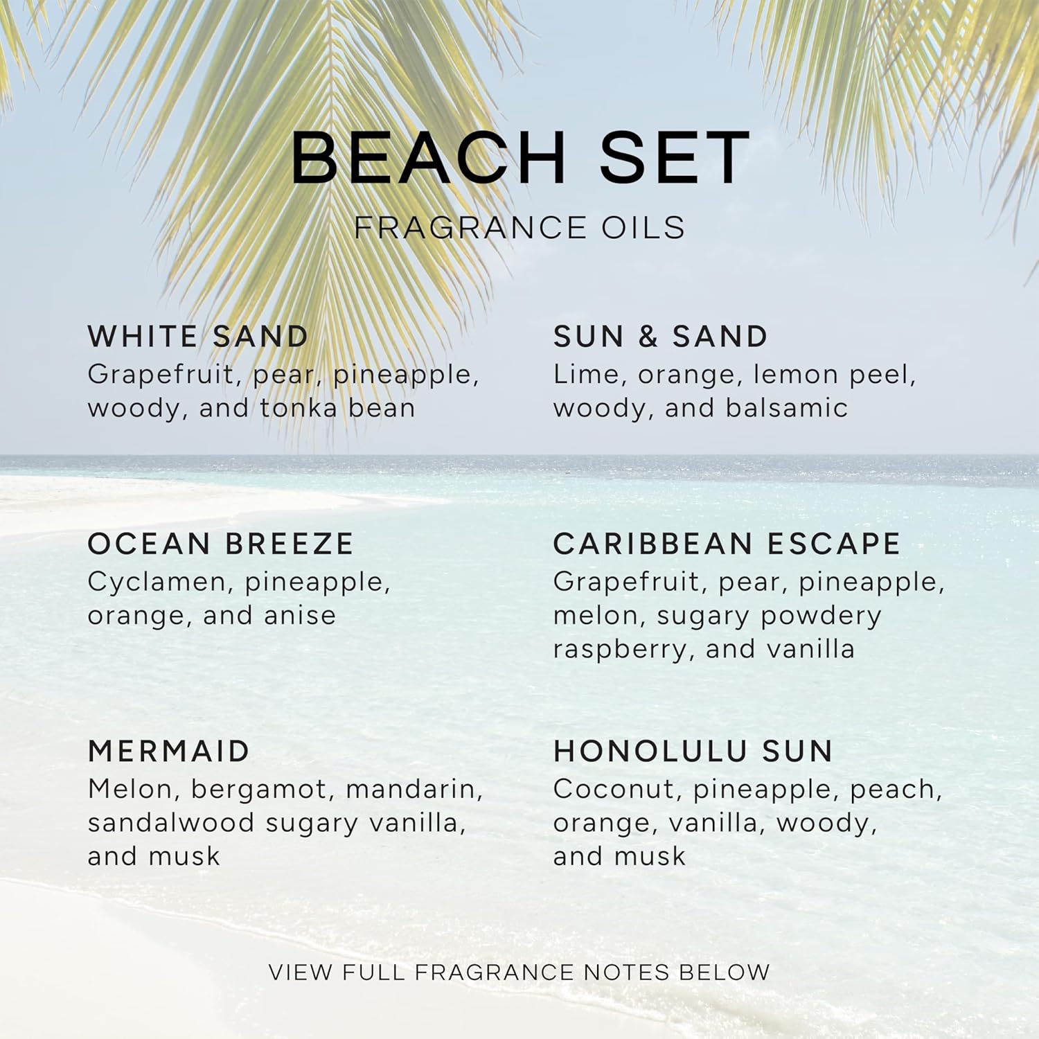 Eternal Essence Oils Beach Set of 6 10ML