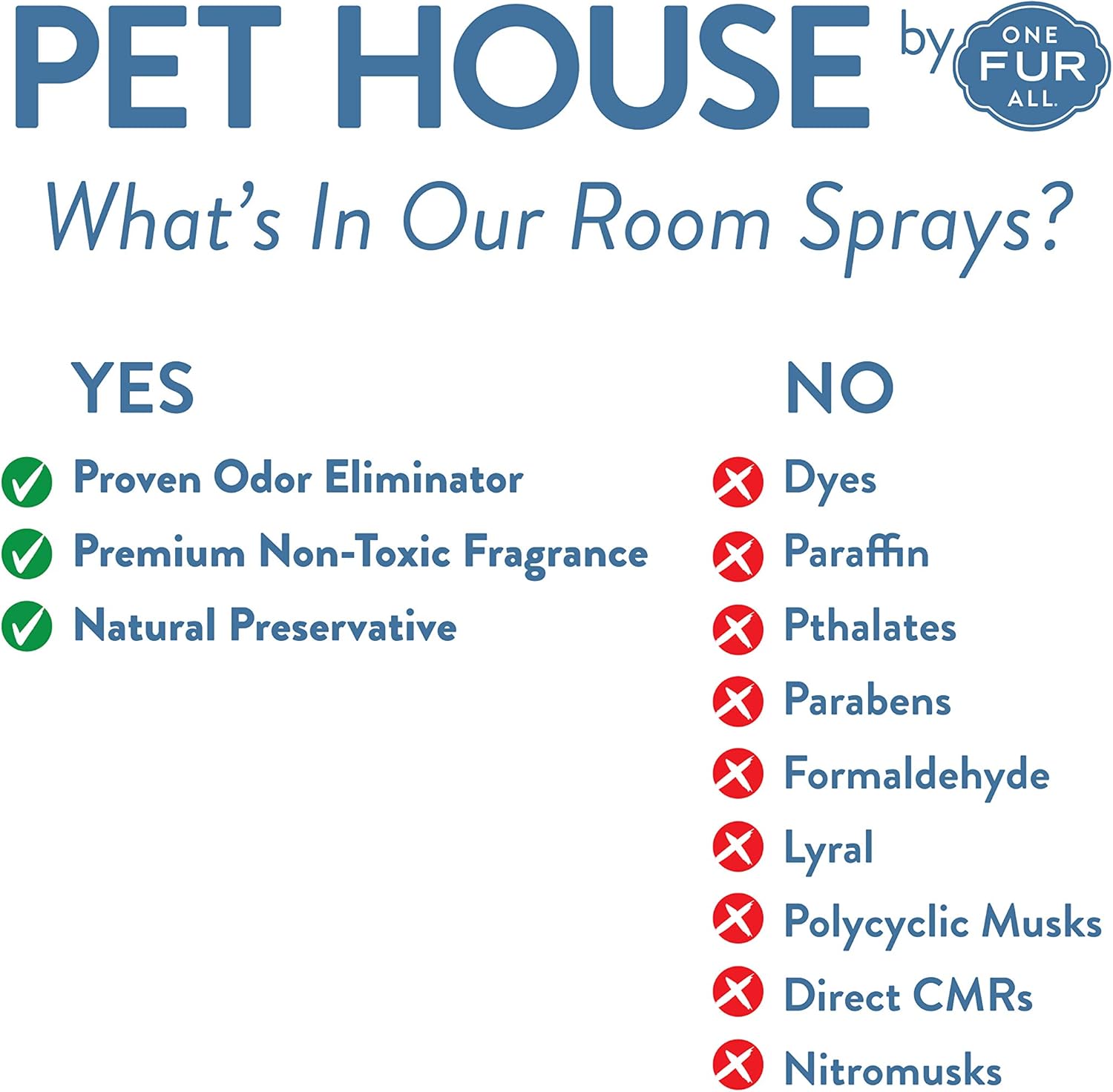 One Fur All Room Spray for Pet Odor 4 OZ