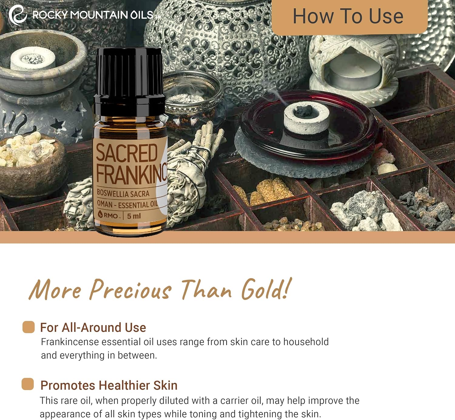 Rocky Mountain Oils Sacred Frankincense Essential Oil 5ml
