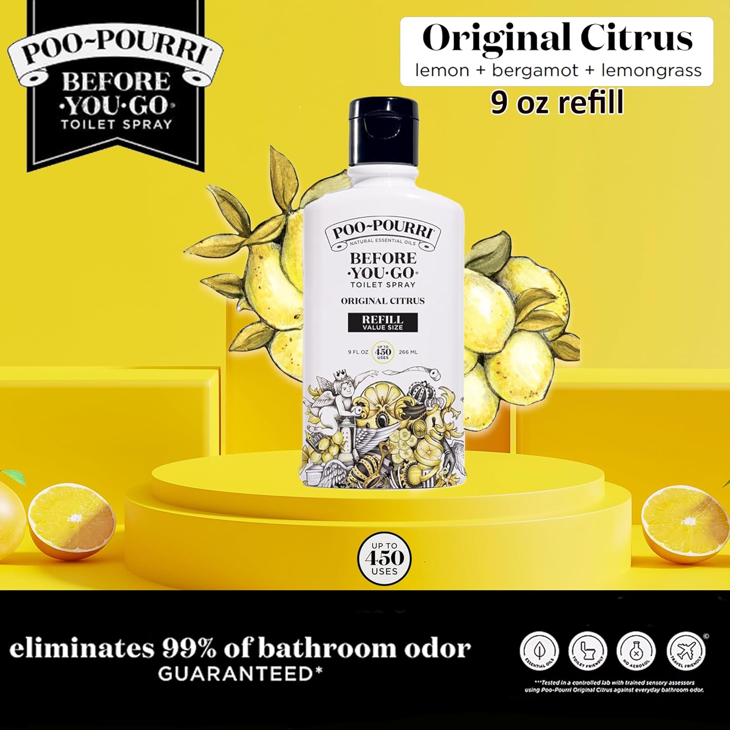 Poo-Pourri Before-You-Go Toilet Spray Refill 9 Fl Oz