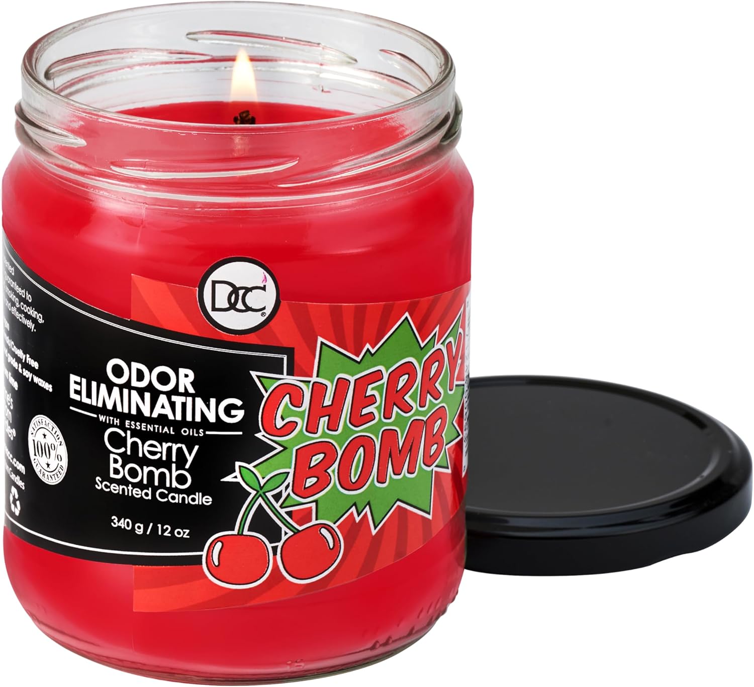 Cherry Bomb Odor Eliminating Candle - 80 Hour Burn
