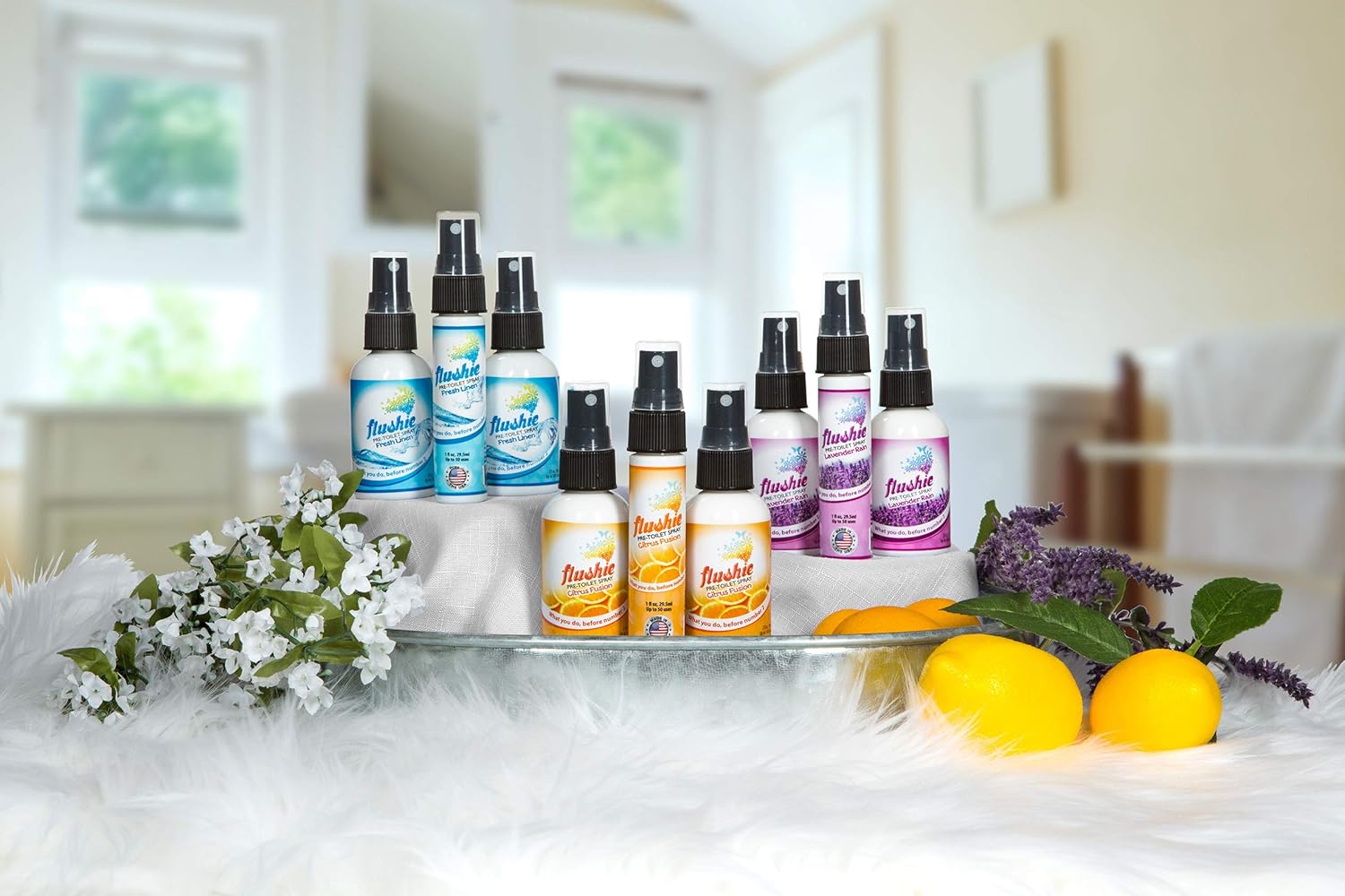 Flushie Pre-Toilet Spray for Bathroom Odor Elimination