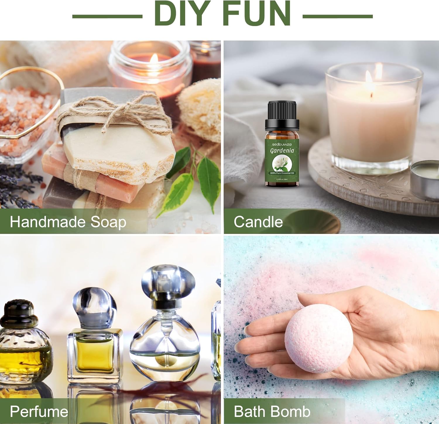 Sedbuwza Gardenia Essential Oil Pure Organic for Diffuser and Fragrance