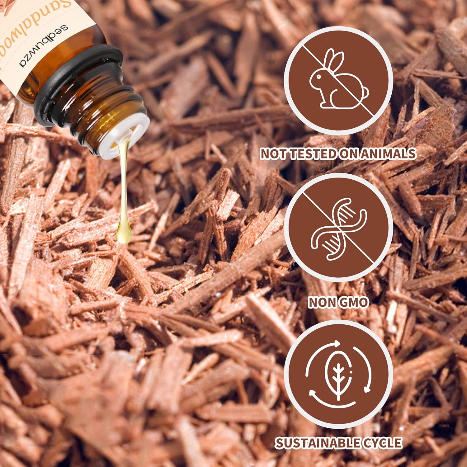 Sedbuwza Sandalwood Vetiver Essential Oil Set 2x10ml