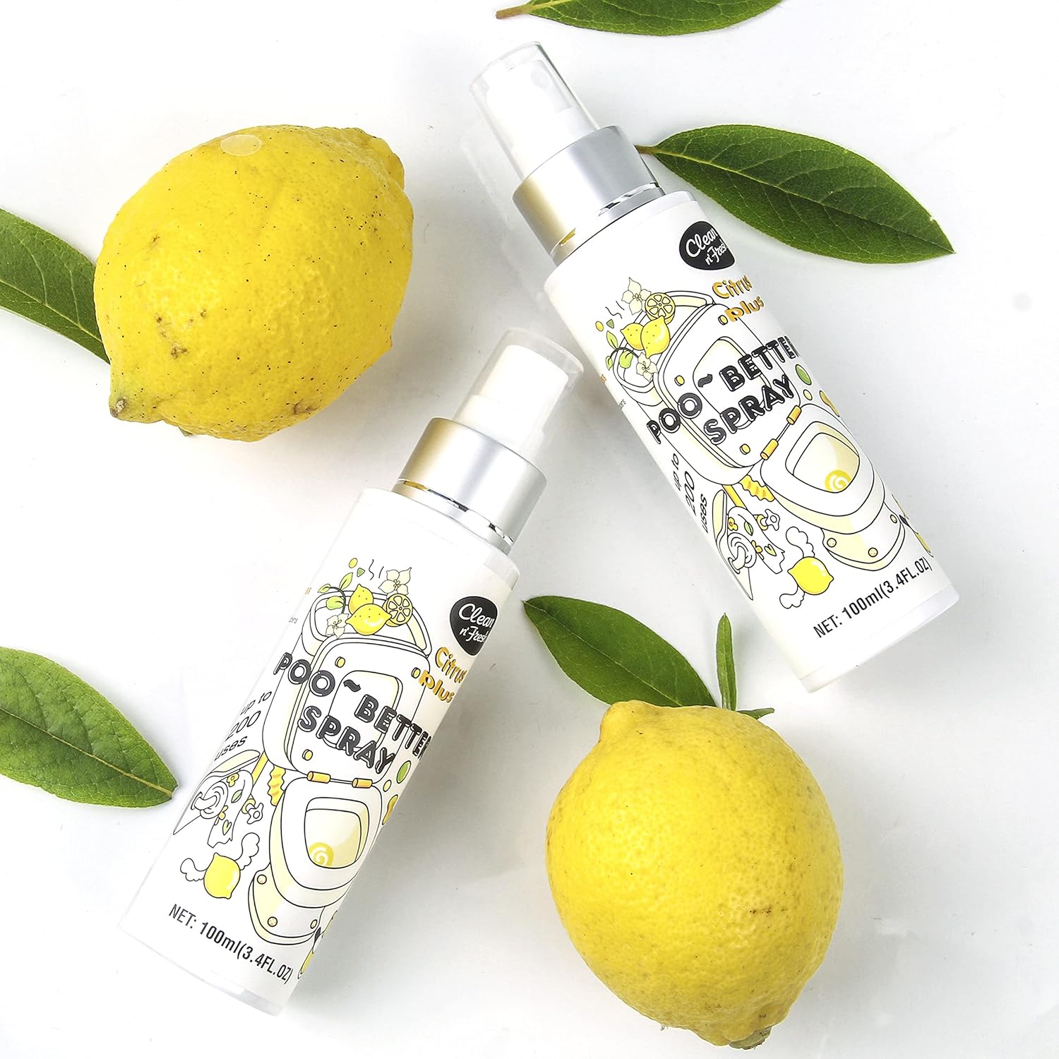 Clean-n-Fresh Toilet Spray 68 Floz Natural Citrus Scent