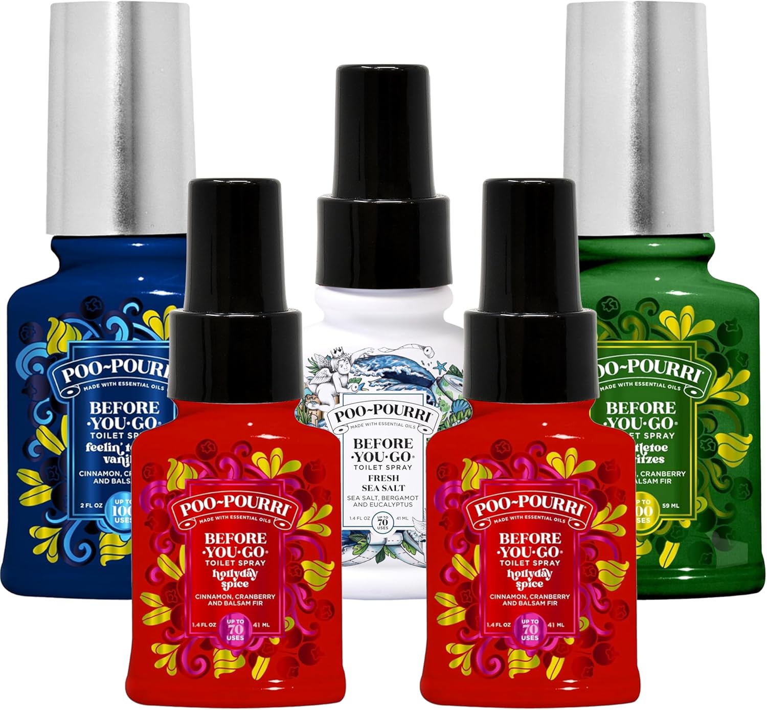 Poo-Pourri Before-You-Go Toilet Spray Holiday Set