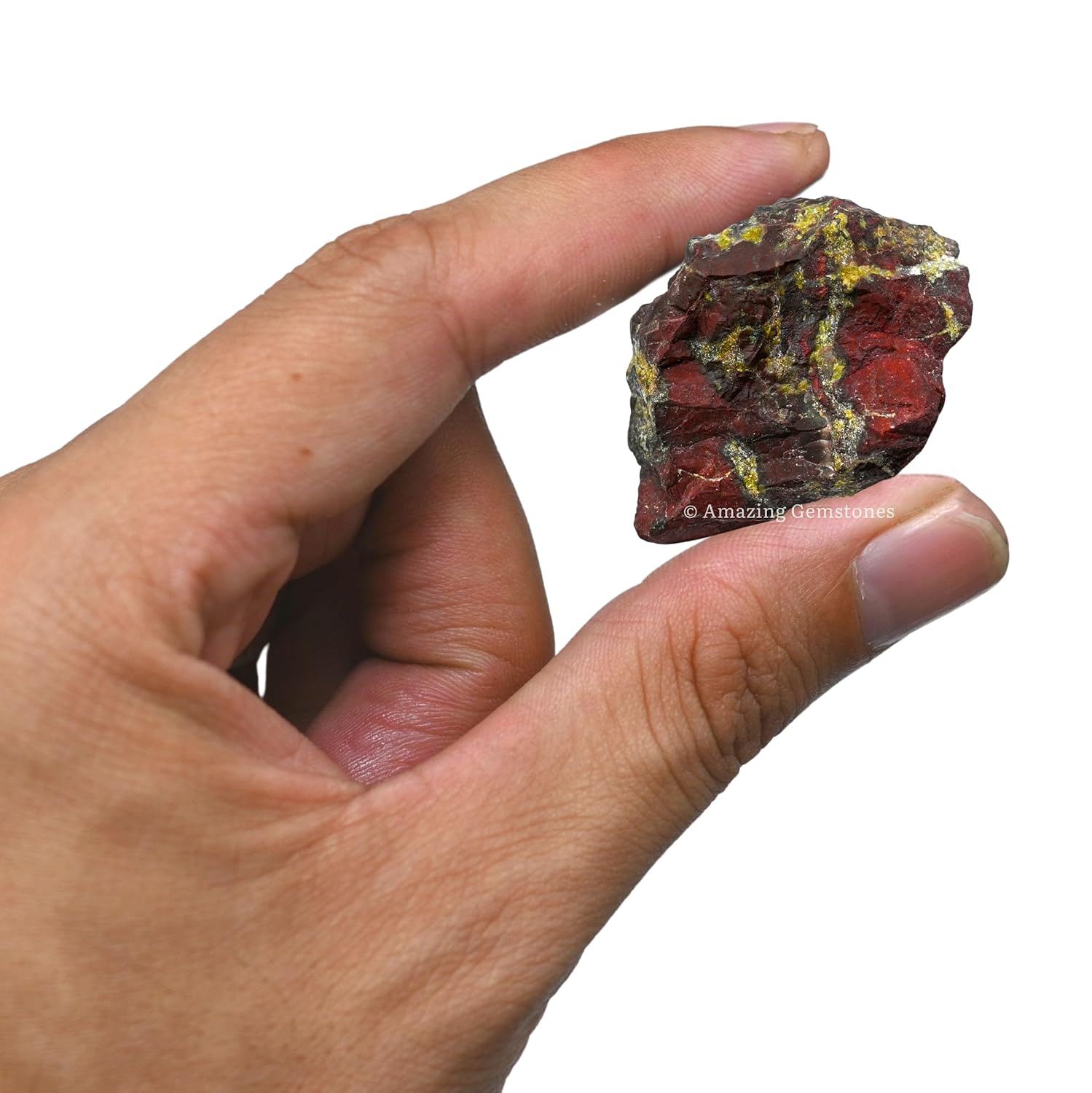 Amazing Gemstone Dragon Bloodstone Raw Crystal Healing Stone