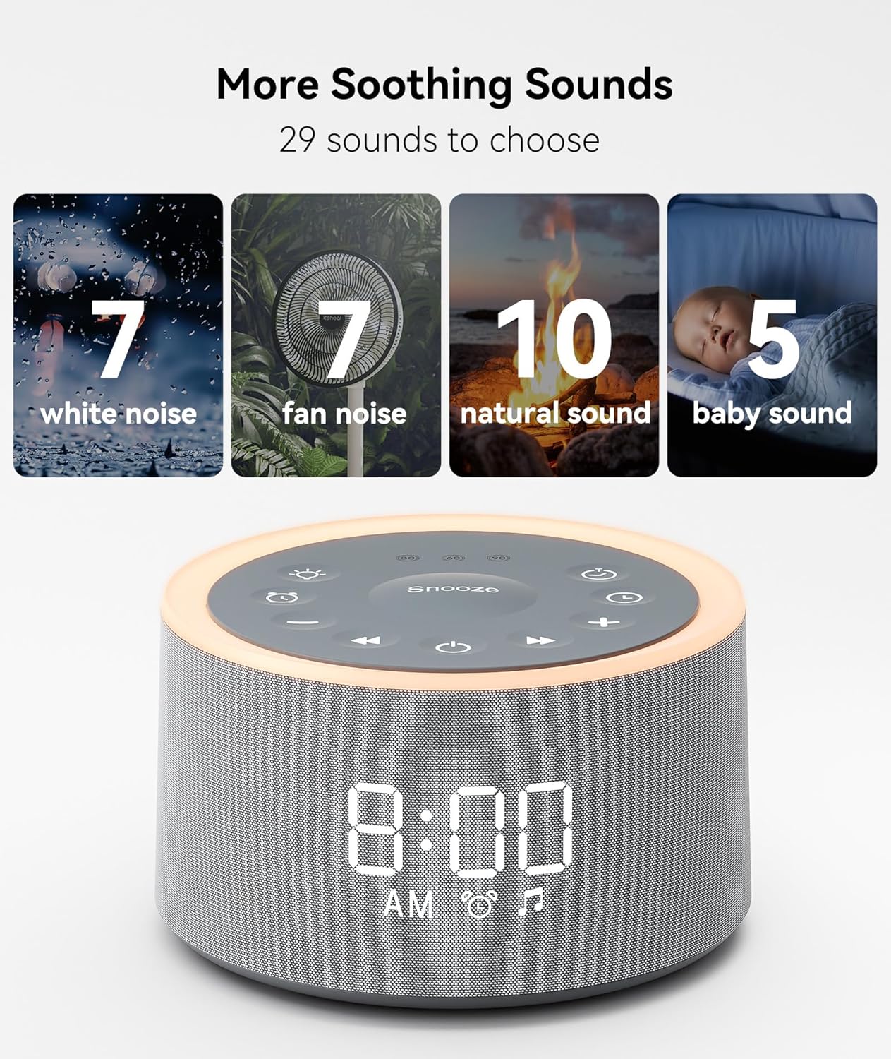 Dreamegg D1 Sound Machine and Alarm Clock