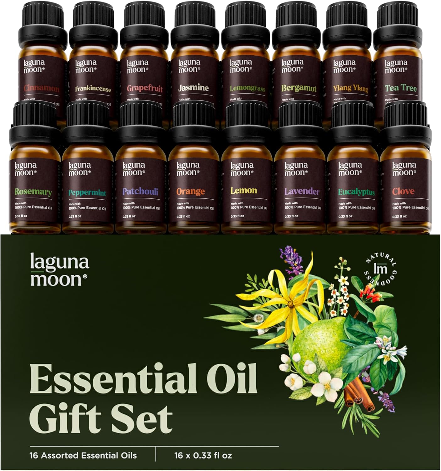 Lagunamoon Essential Oils Set 16 Pieces