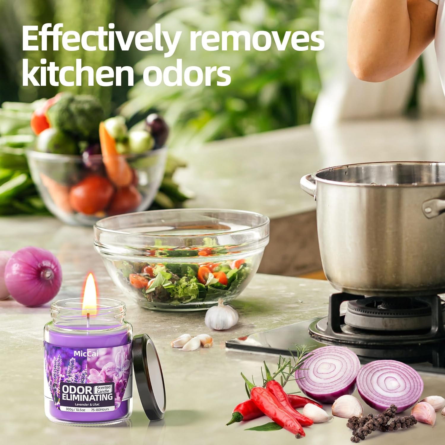Lavender Lilac Deodorizing Candles for Home